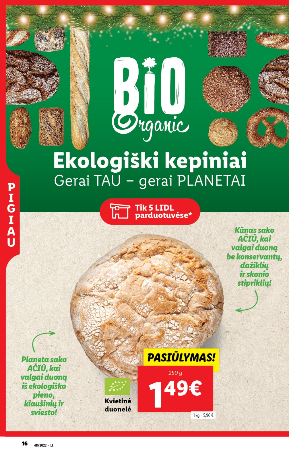 Lidl 'MAISTO PREKIŲ PASIŪLYMAI' 16 puslapis
