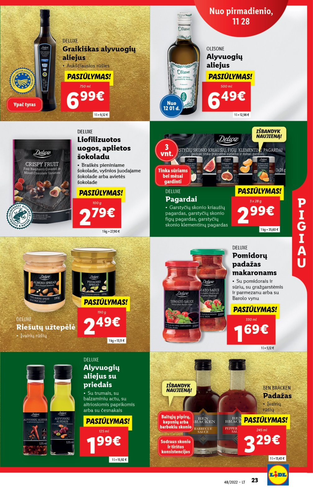 Lidl 'MAISTO PREKIŲ PASIŪLYMAI' 23 puslapis