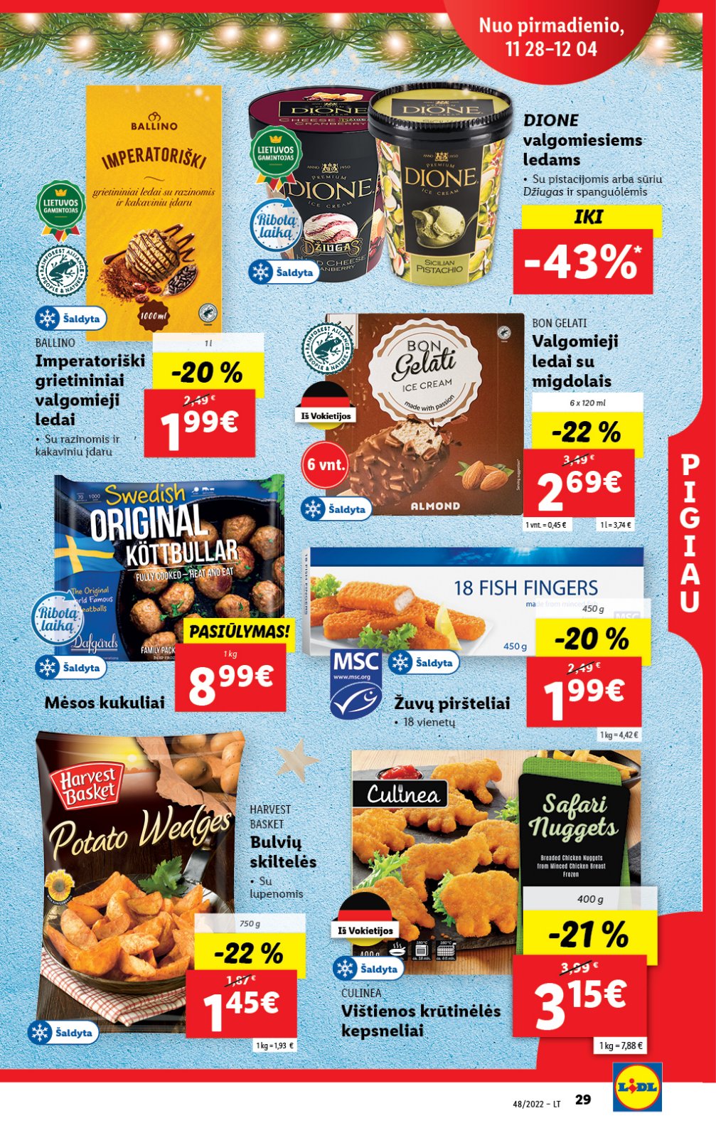 Lidl 'MAISTO PREKIŲ PASIŪLYMAI' 29 puslapis
