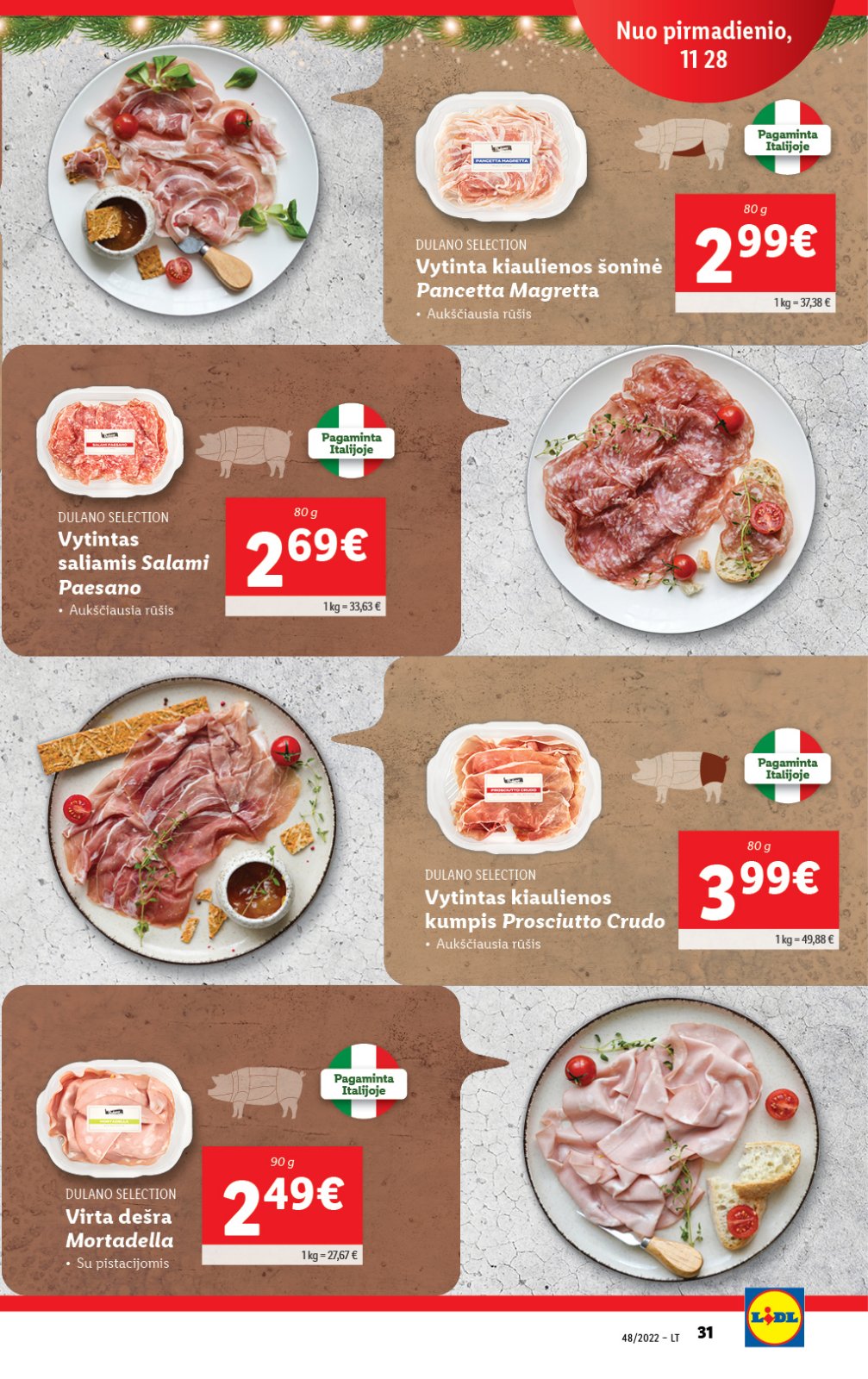 Lidl 'MAISTO PREKIŲ PASIŪLYMAI' 31 puslapis