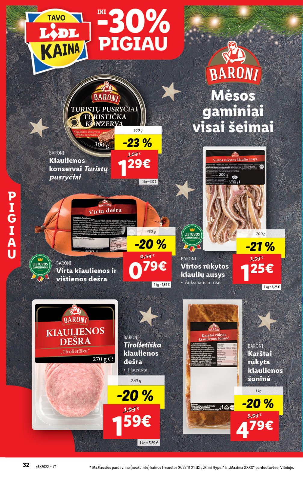Lidl 'MAISTO PREKIŲ PASIŪLYMAI' 32 puslapis