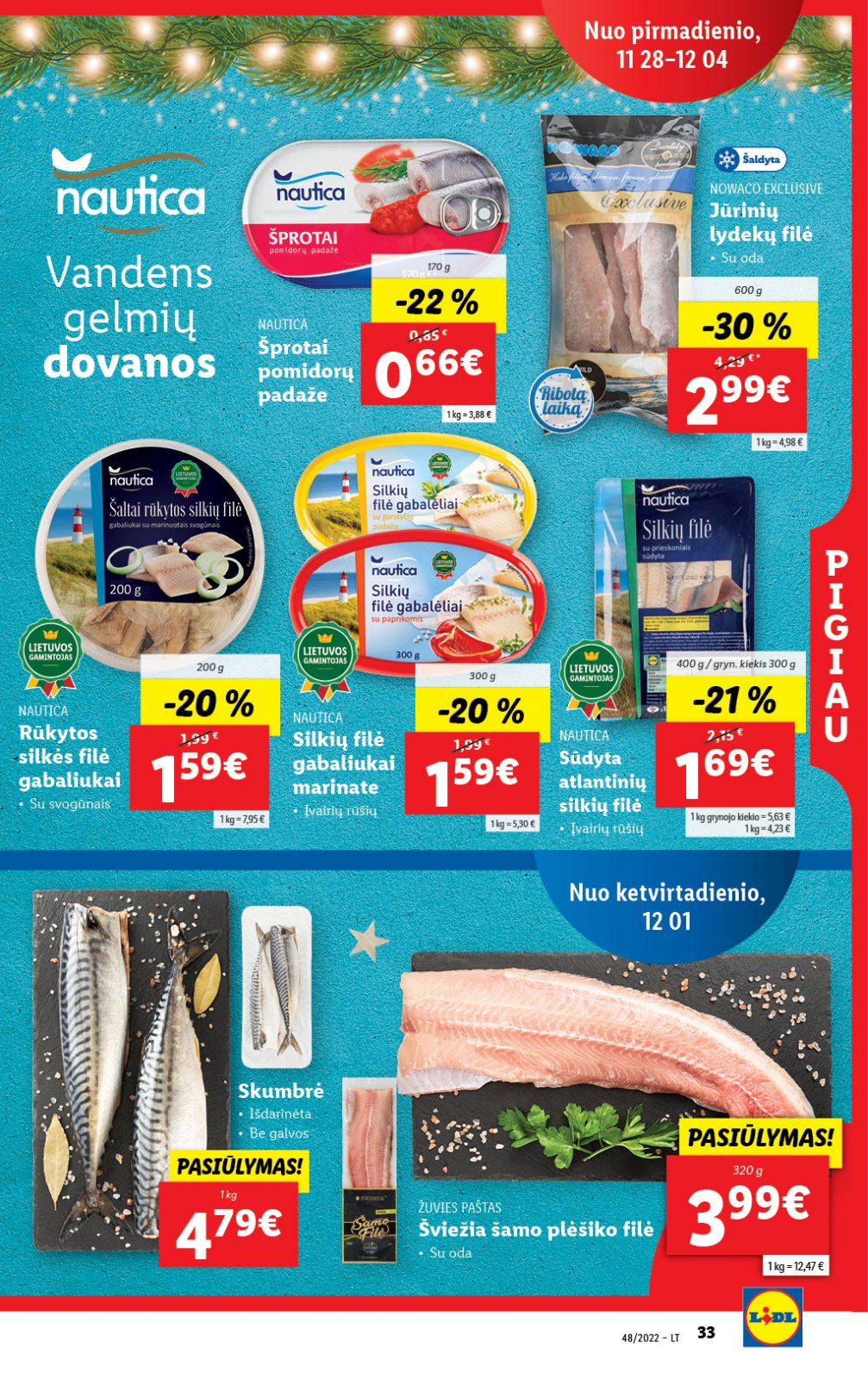Lidl 'MAISTO PREKIŲ PASIŪLYMAI' 33 puslapis