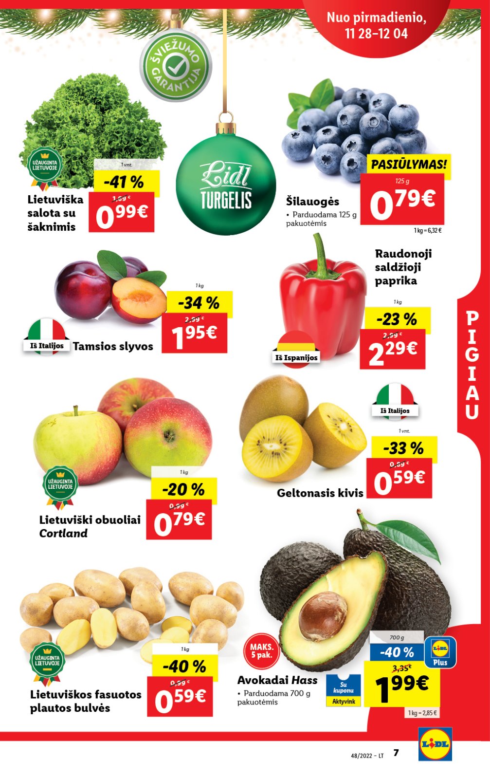 Lidl 'MAISTO PREKIŲ PASIŪLYMAI' 7 puslapis