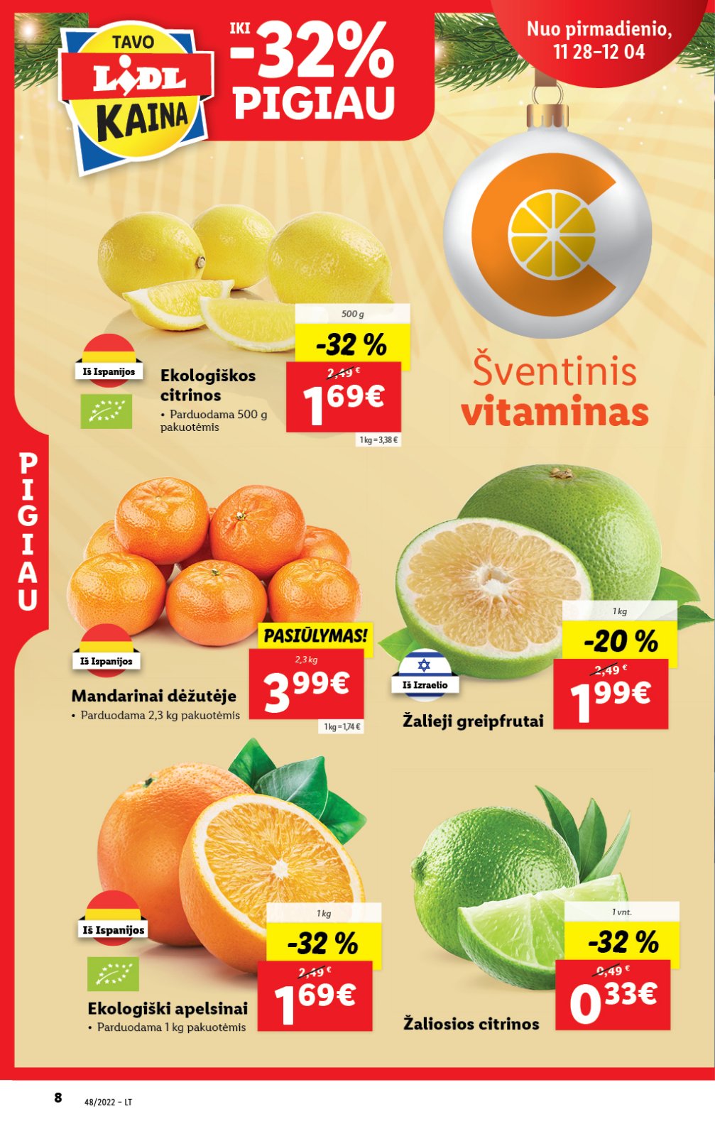 Lidl 'MAISTO PREKIŲ PASIŪLYMAI' 8 puslapis