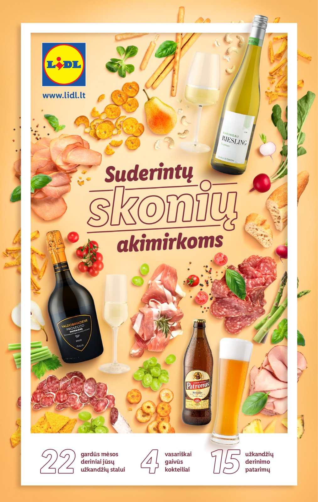 Lidl 'Suderintų skonių akimirkoms' 1 puslapis