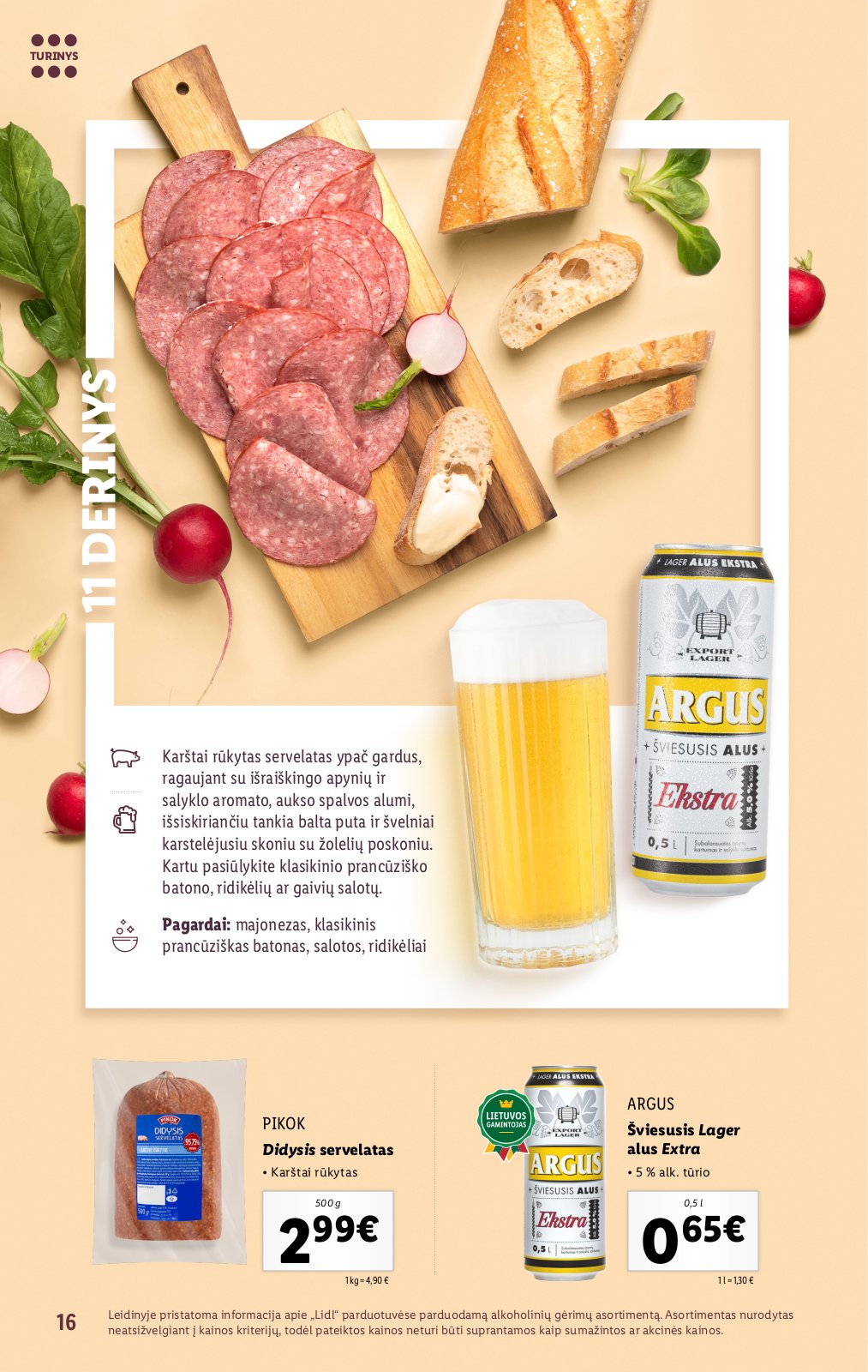 Lidl 'Suderintų skonių akimirkoms' 16 puslapis