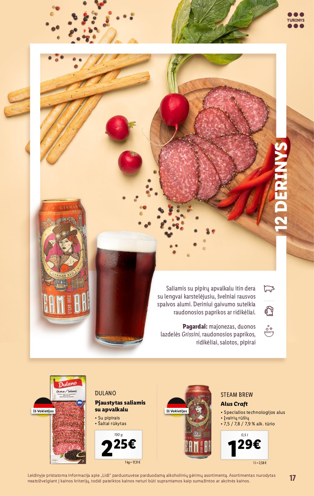 Lidl 'Suderintų skonių akimirkoms' 17 puslapis