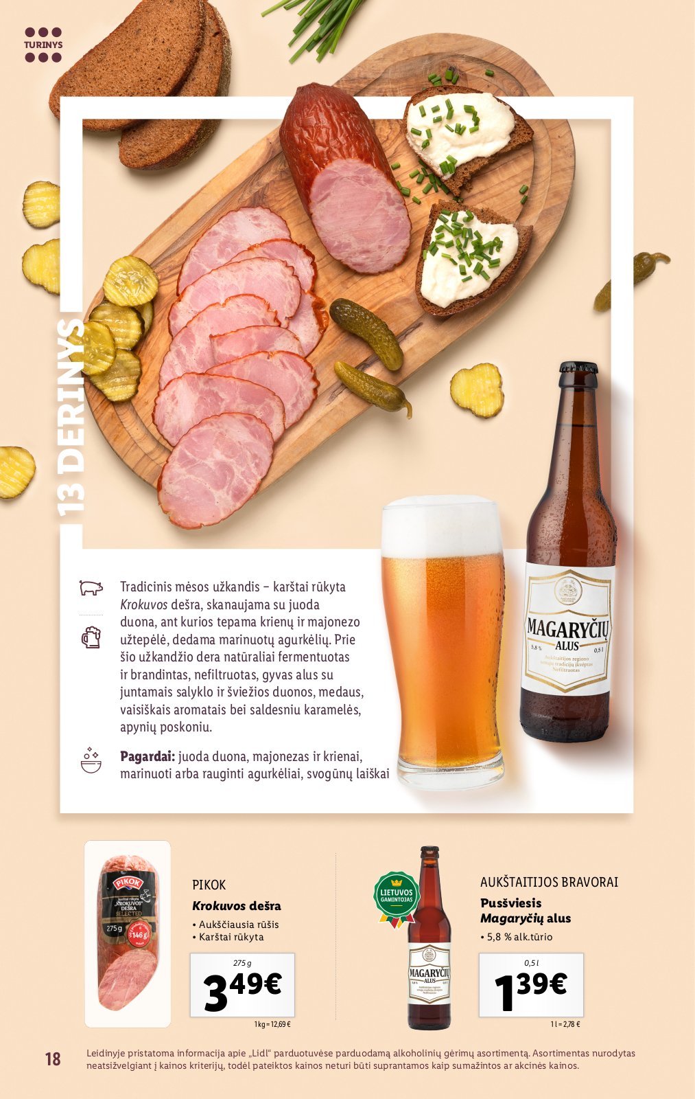 Lidl 'Suderintų skonių akimirkoms' 18 puslapis