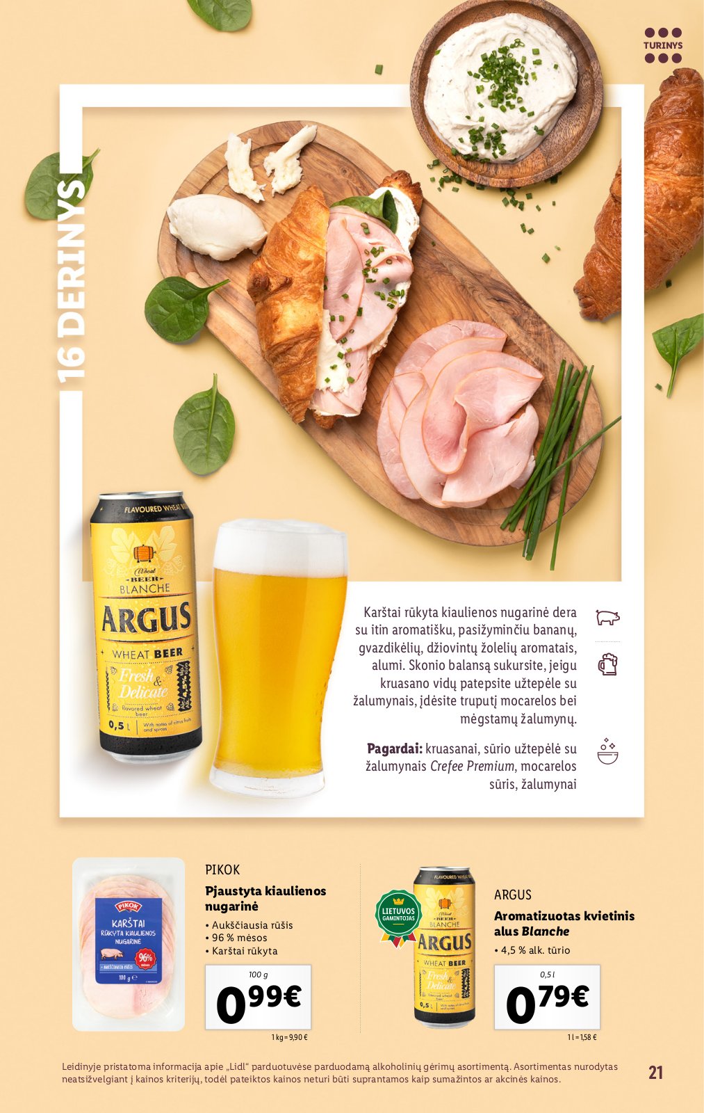 Lidl 'Suderintų skonių akimirkoms' 21 puslapis