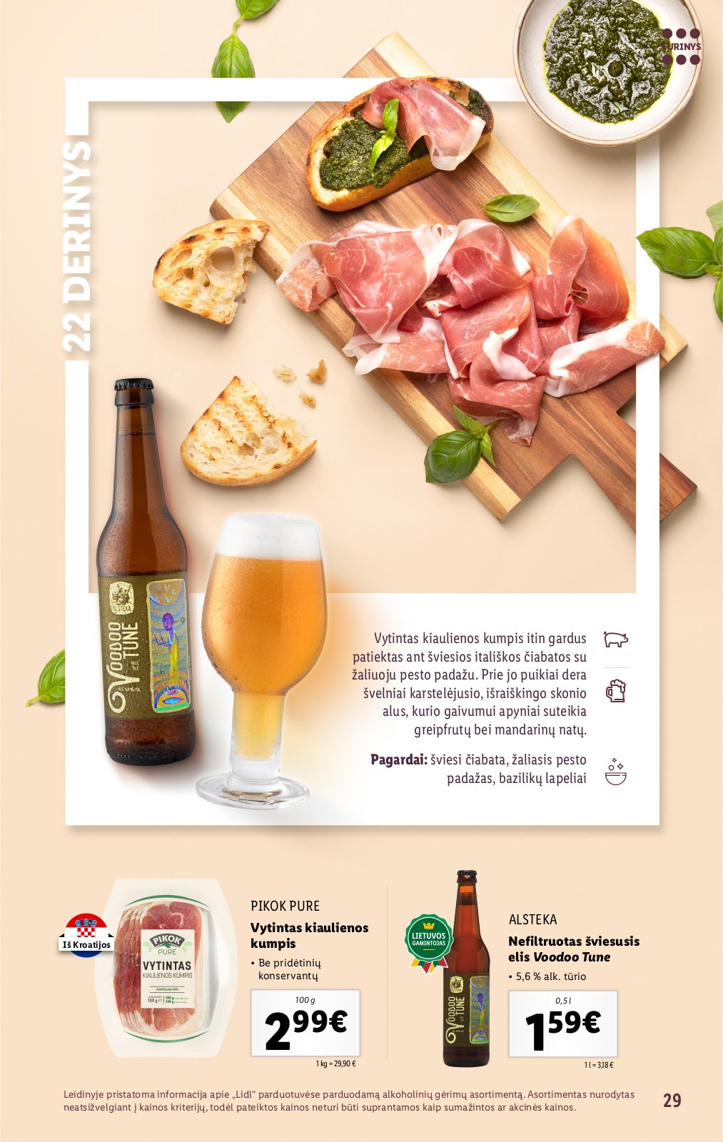 Lidl 'Suderintų skonių akimirkoms' 29 puslapis