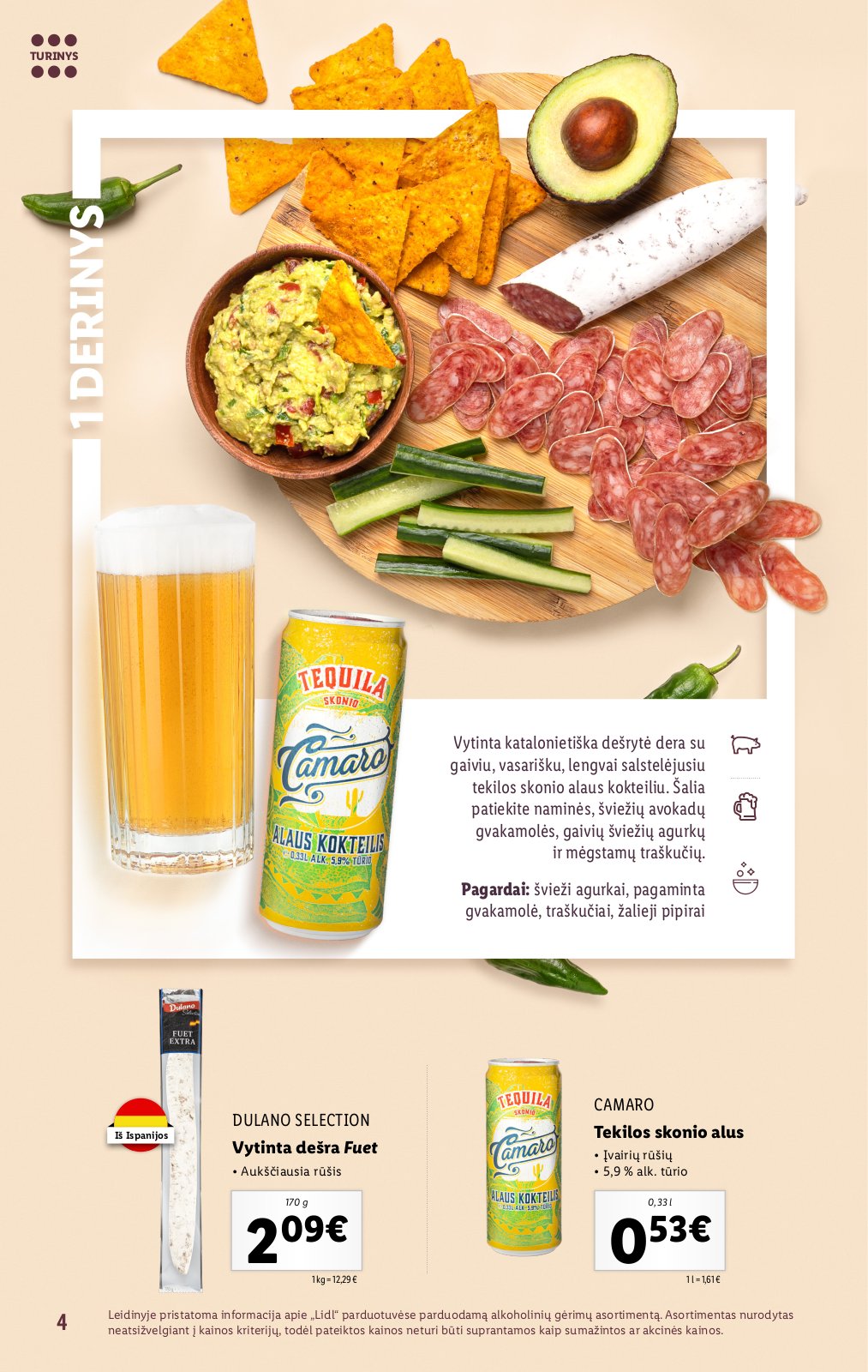 Lidl 'Suderintų skonių akimirkoms' 4 puslapis