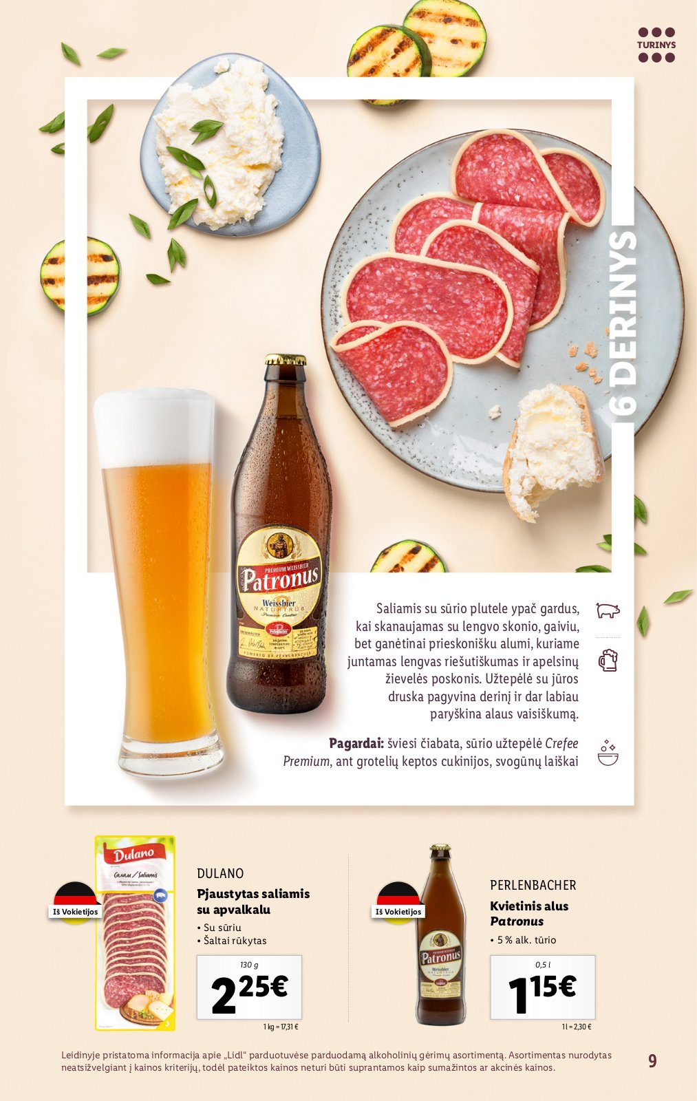 Lidl 'Suderintų skonių akimirkoms' 9 puslapis