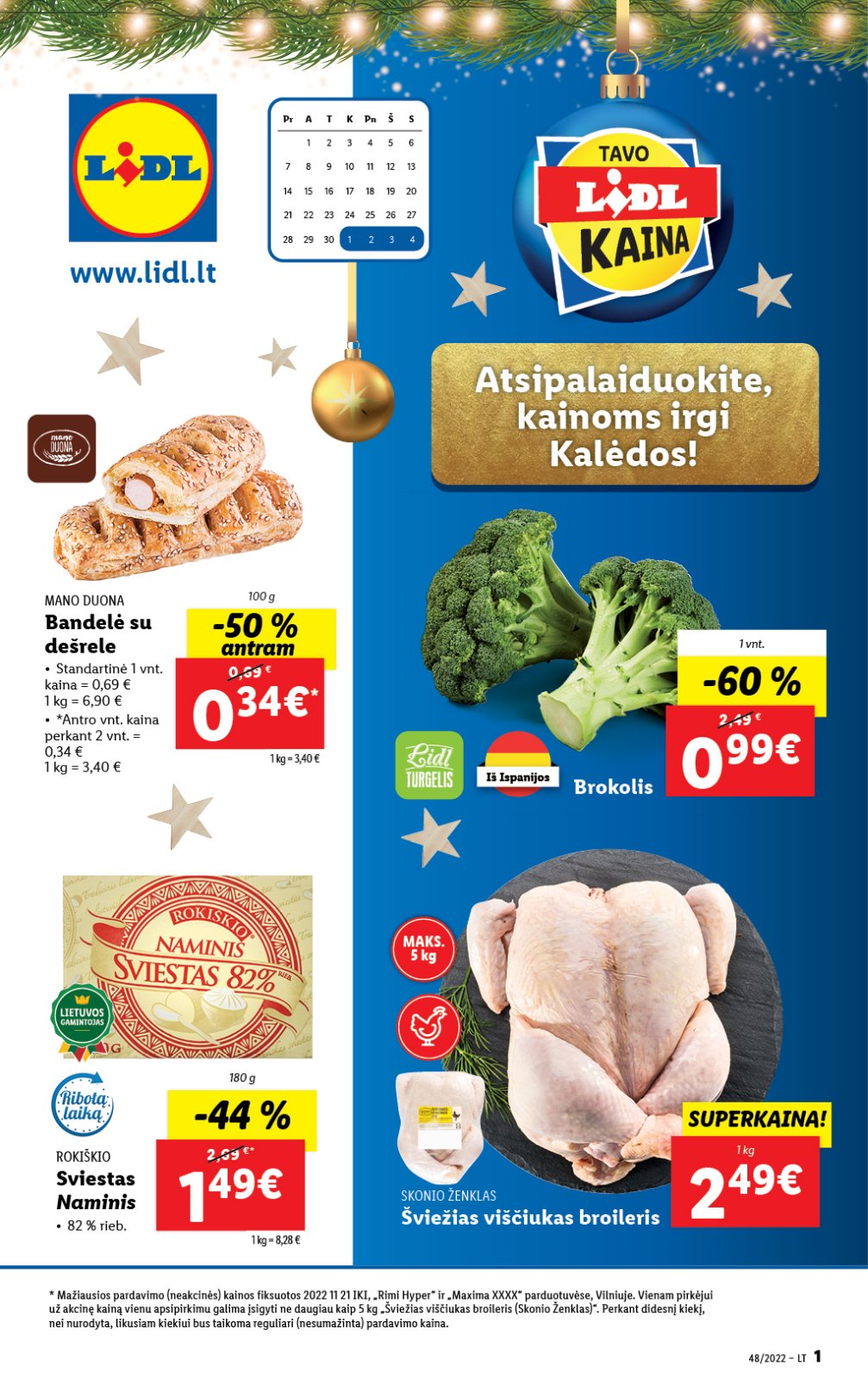 Lidl 'MAISTO PREKIŲ PASIŪLYMAI' 1 puslapis