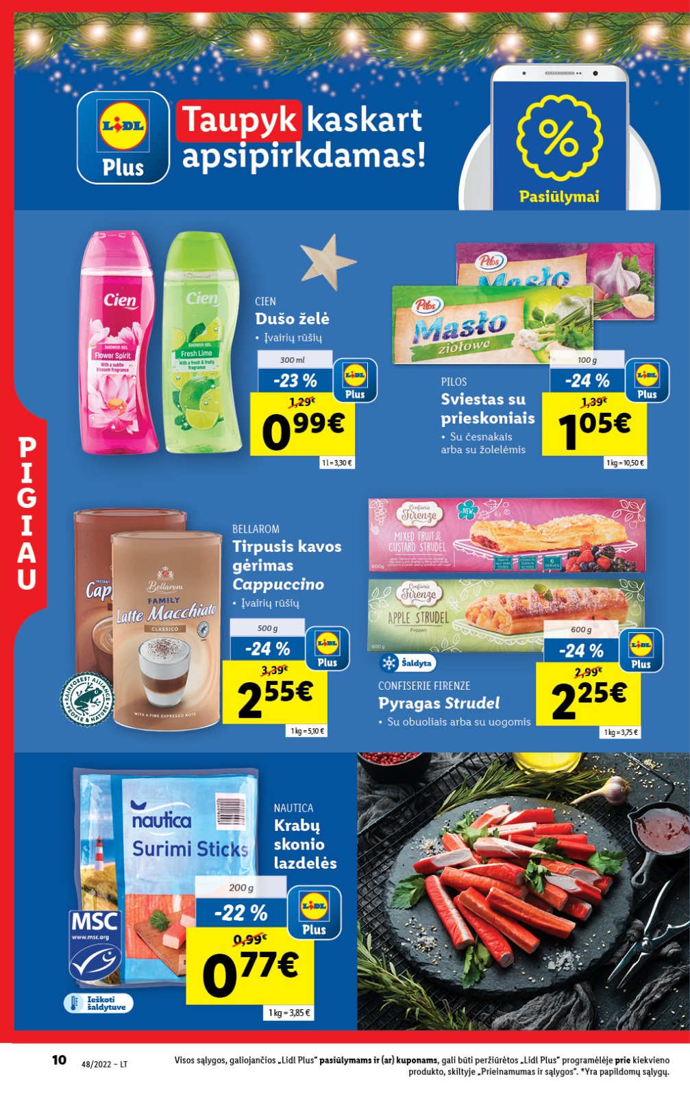 Lidl 'MAISTO PREKIŲ PASIŪLYMAI' 10 puslapis