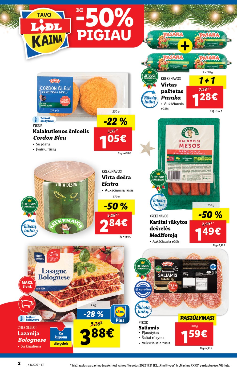 Lidl 'MAISTO PREKIŲ PASIŪLYMAI' 2 puslapis