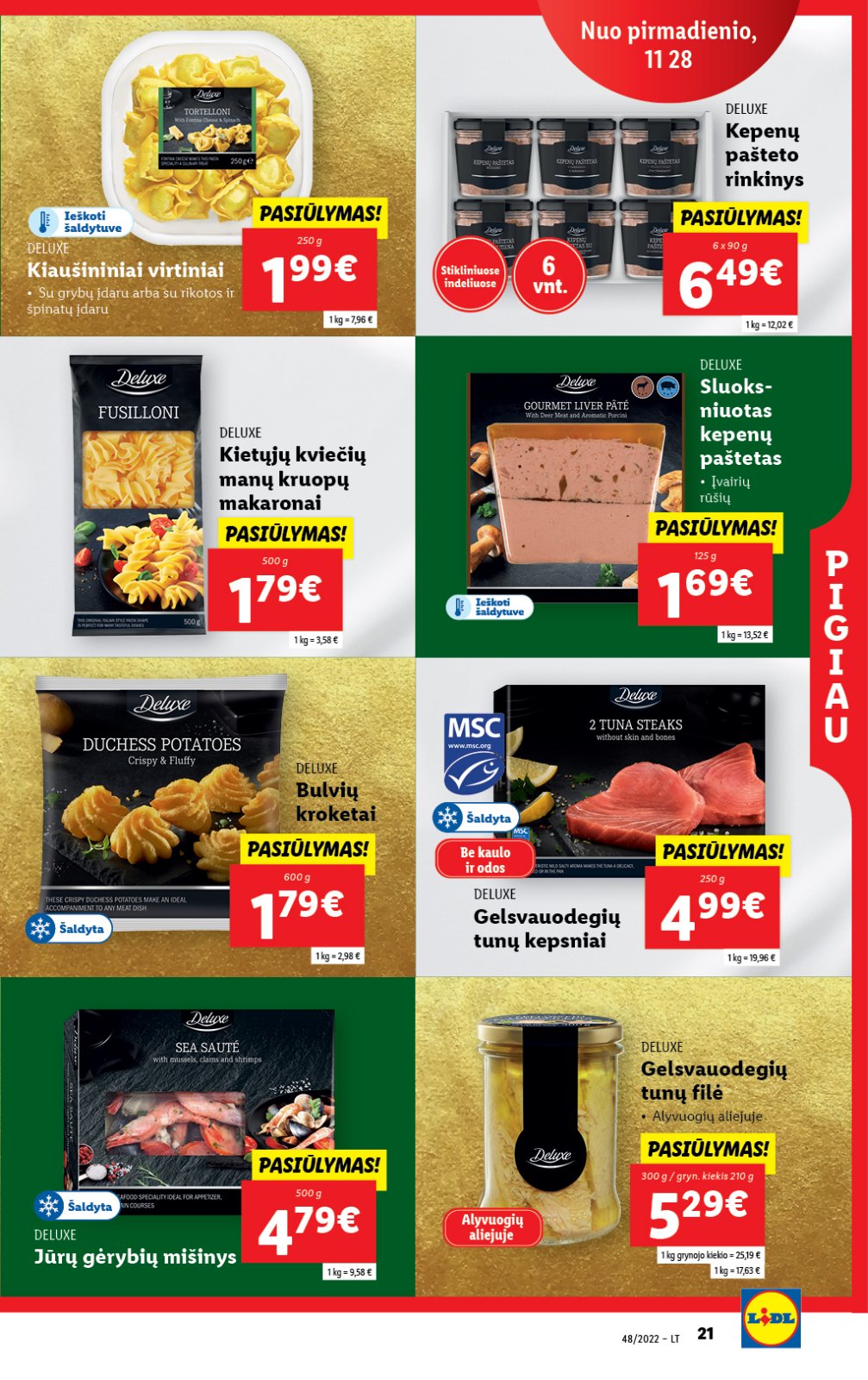 Lidl 'MAISTO PREKIŲ PASIŪLYMAI' 21 puslapis
