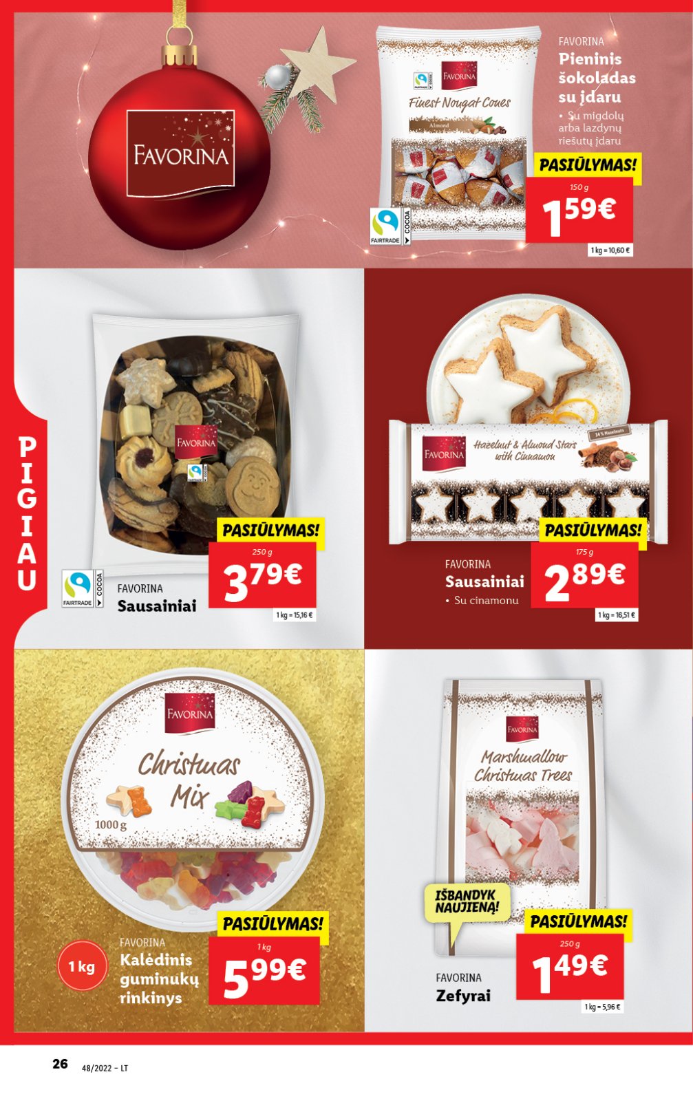 Lidl 'MAISTO PREKIŲ PASIŪLYMAI' 26 puslapis