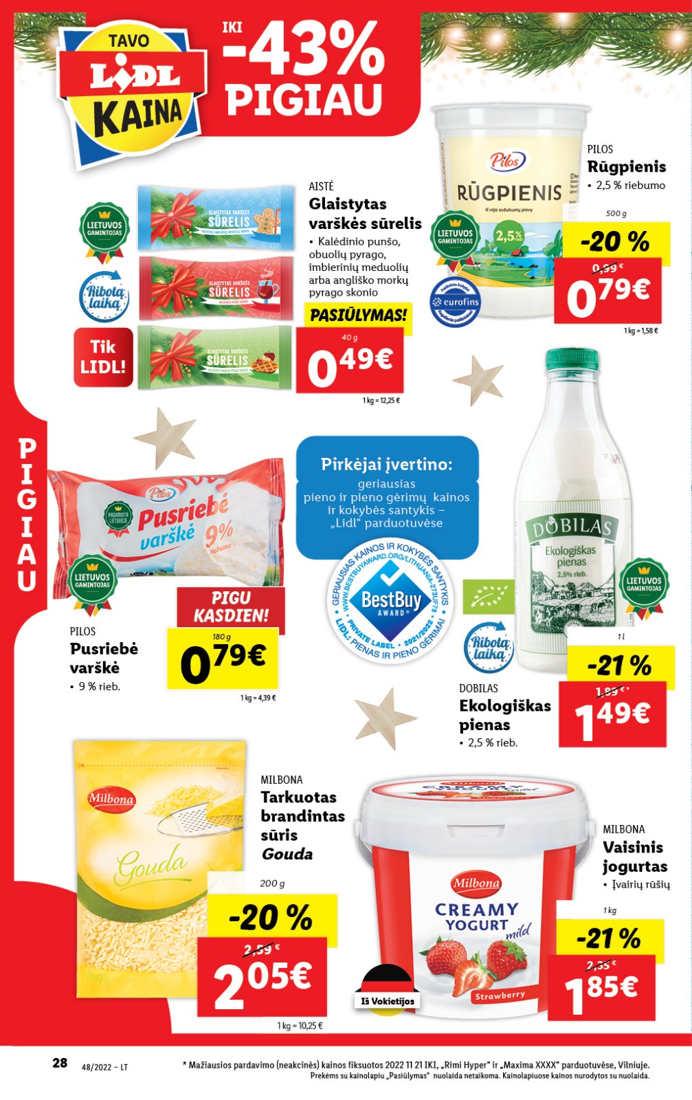 Lidl 'MAISTO PREKIŲ PASIŪLYMAI' 28 puslapis