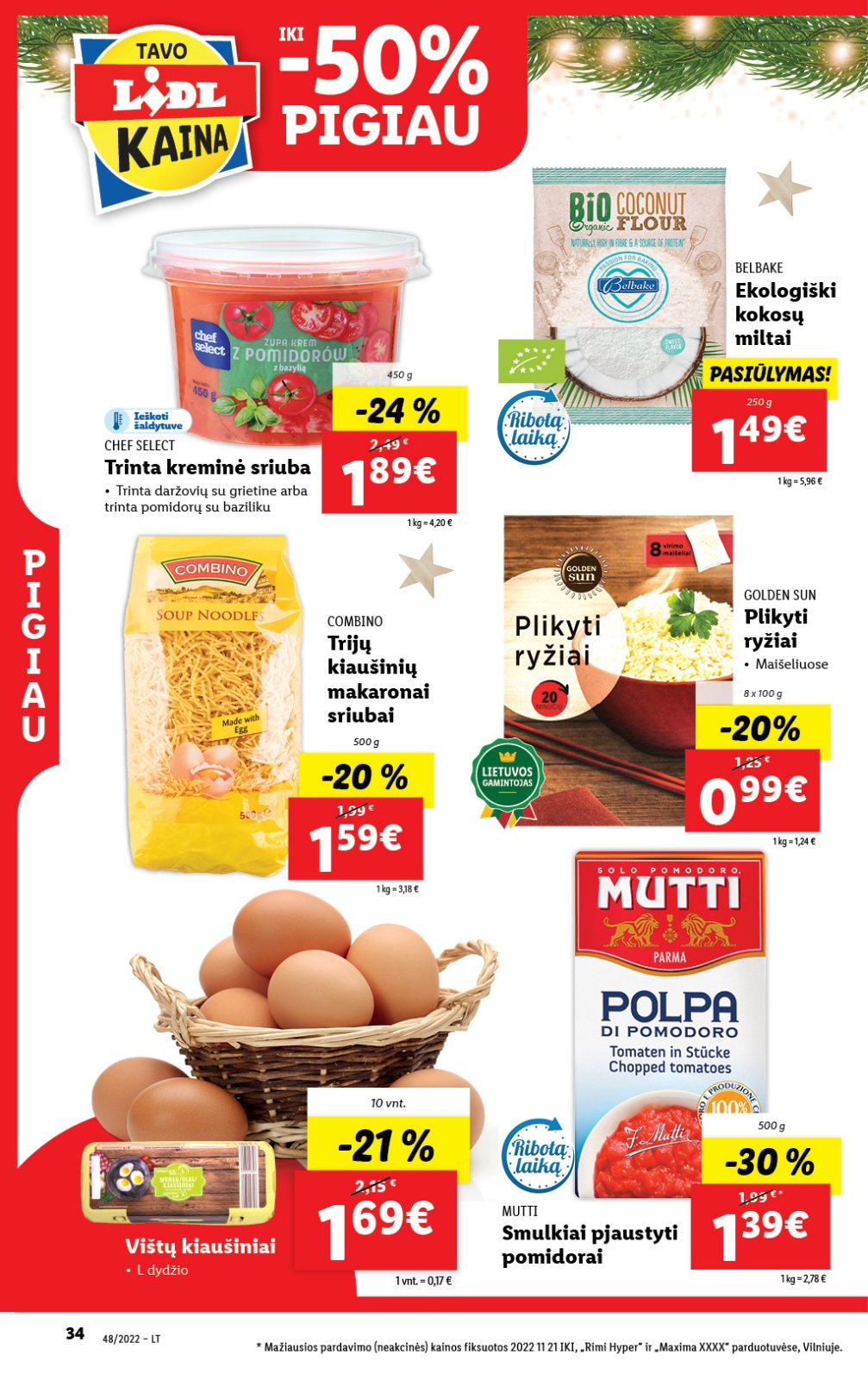 Lidl 'MAISTO PREKIŲ PASIŪLYMAI' 34 puslapis