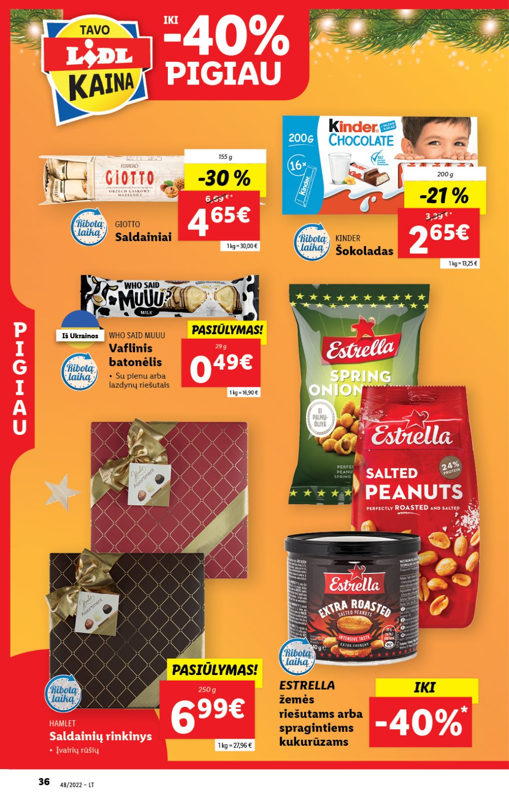 Lidl 'MAISTO PREKIŲ PASIŪLYMAI' 36 puslapis