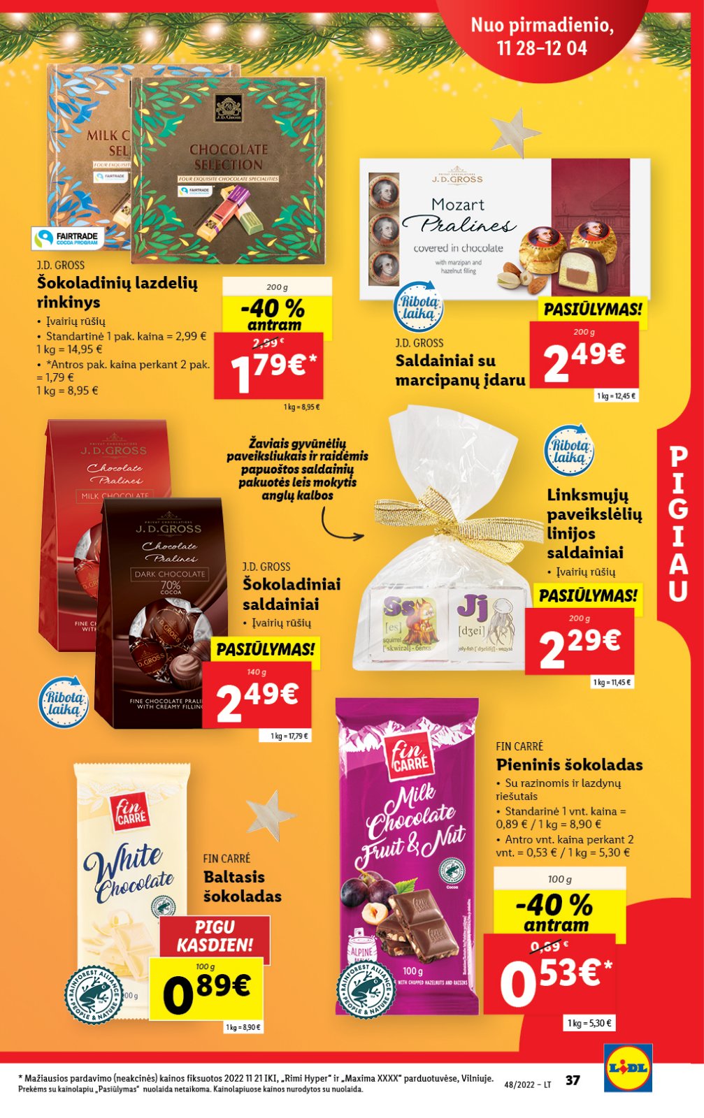 Lidl 'MAISTO PREKIŲ PASIŪLYMAI' 37 puslapis