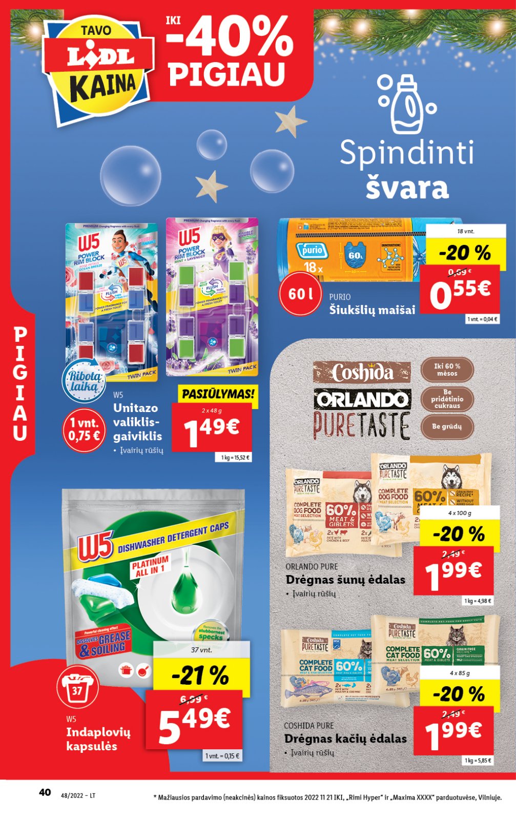 Lidl 'MAISTO PREKIŲ PASIŪLYMAI' 40 puslapis