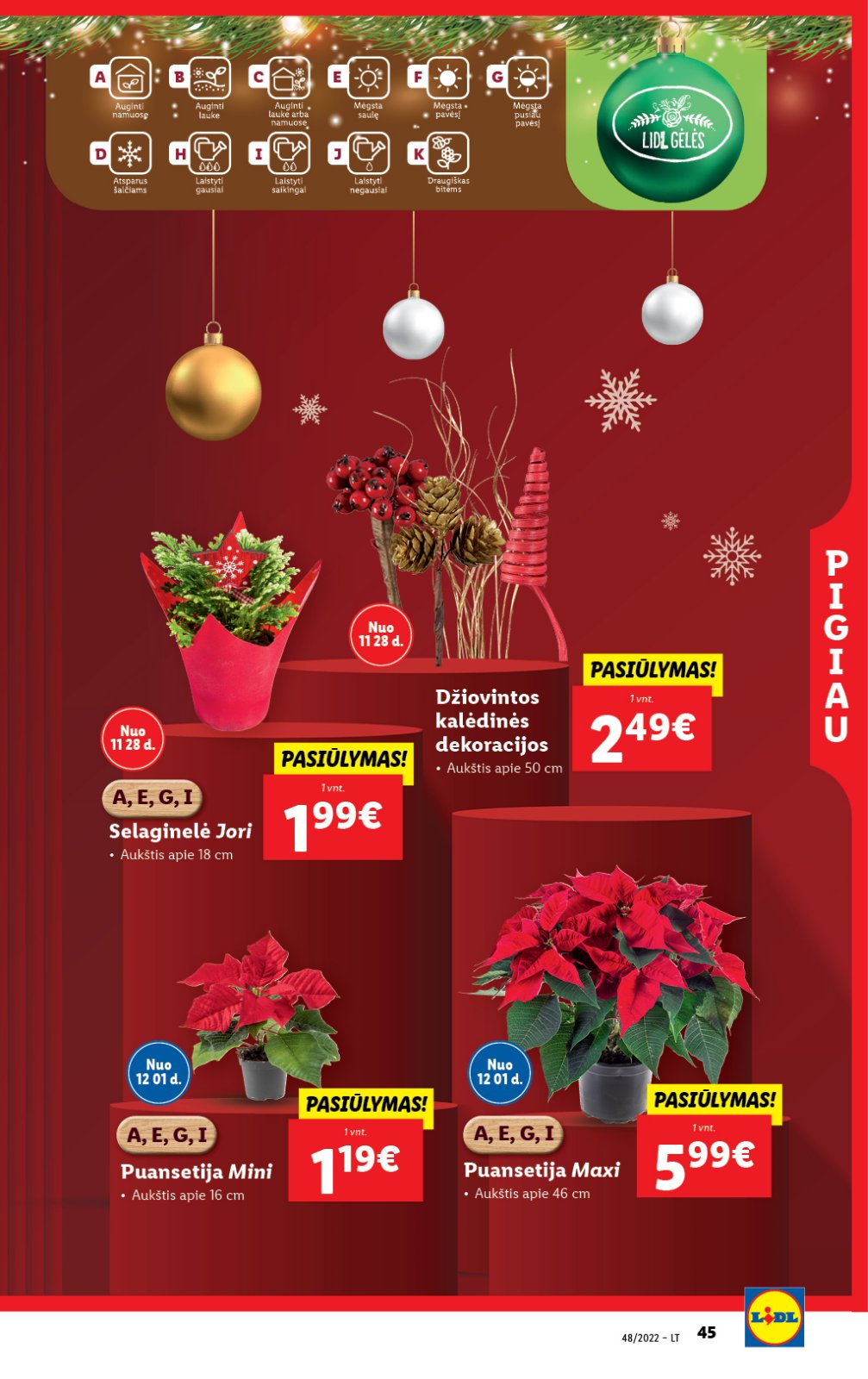 Lidl 'MAISTO PREKIŲ PASIŪLYMAI' 45 puslapis