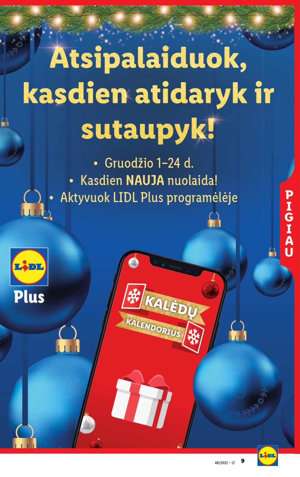 Lidl 'MAISTO PREKIŲ PASIŪLYMAI' 9 puslapis