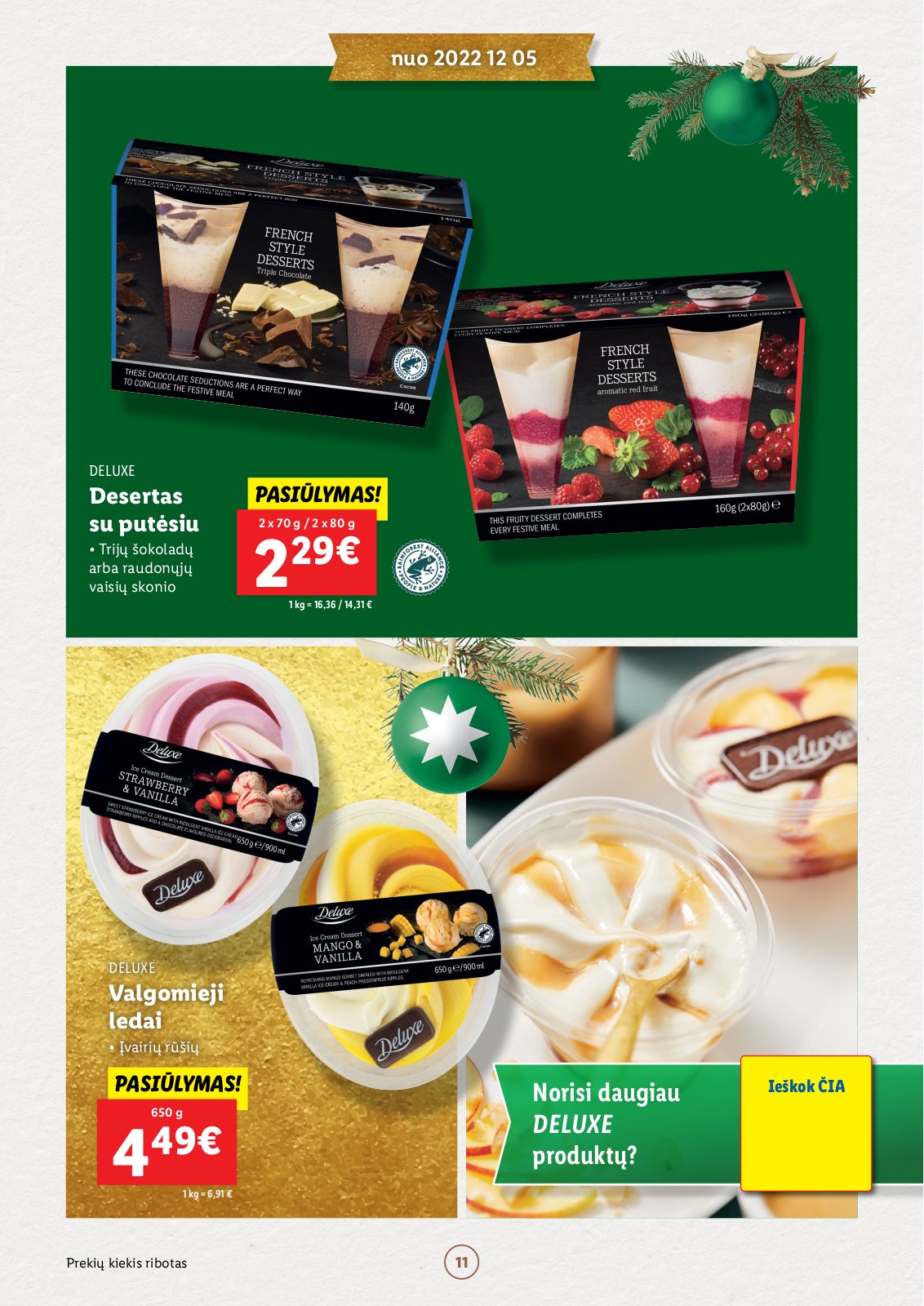 Lidl 'Kalėdų katalogas Nr. 5 (nuo 12 05)' 11 puslapis