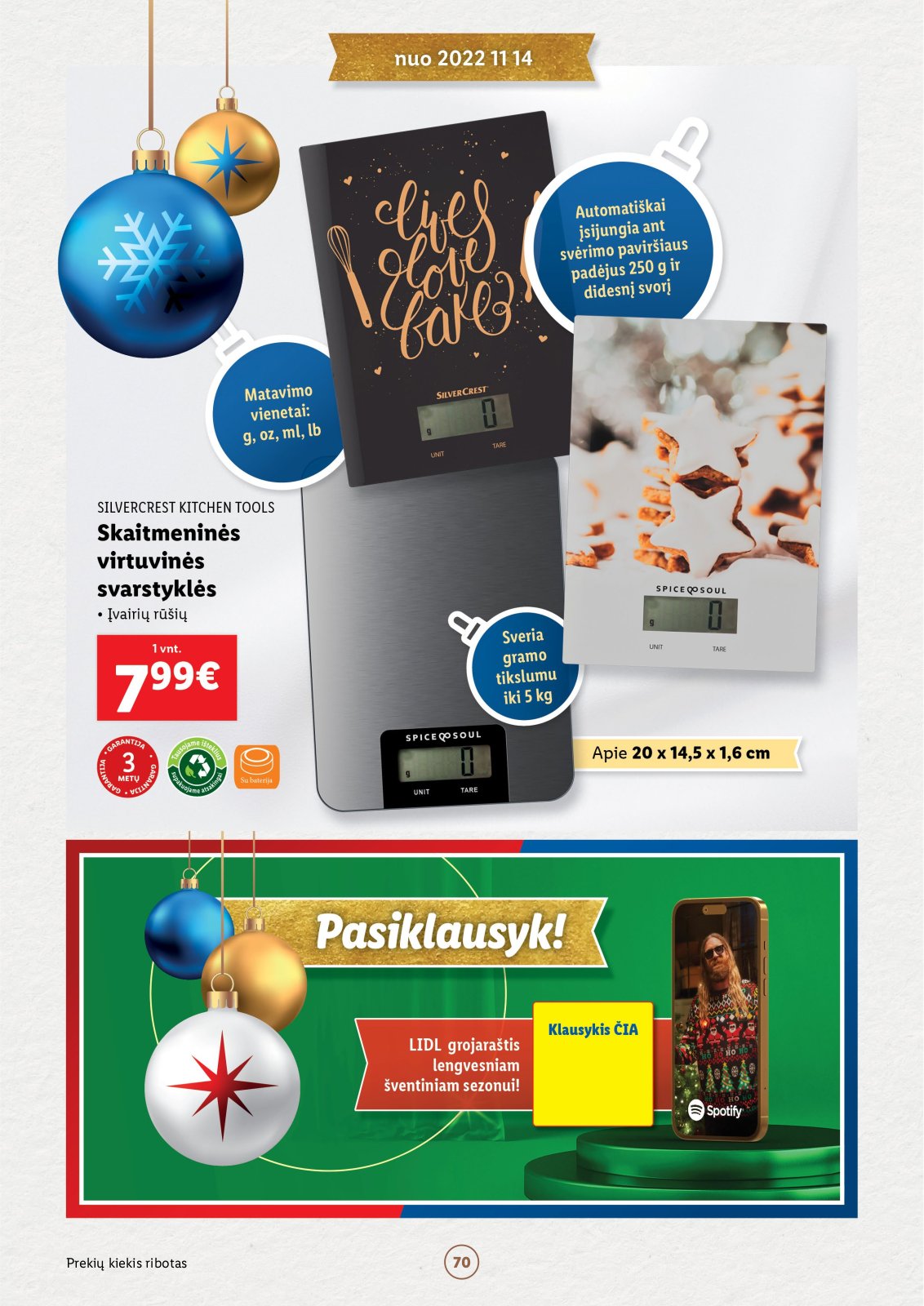 Lidl 'Kalėdų katalogas Nr. 5 (nuo 12 05)' 70 puslapis
