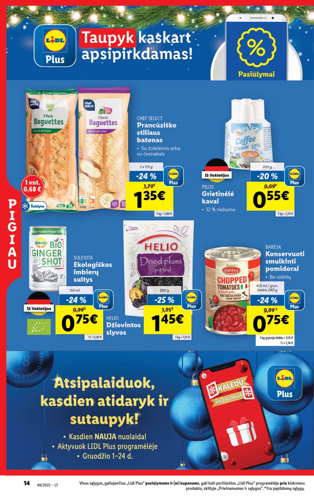 Lidl 'MAISTO PREKIŲ PASIŪLYMAI' 14 puslapis