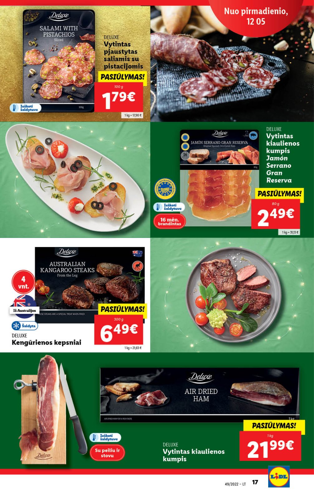 Lidl 'MAISTO PREKIŲ PASIŪLYMAI' 17 puslapis