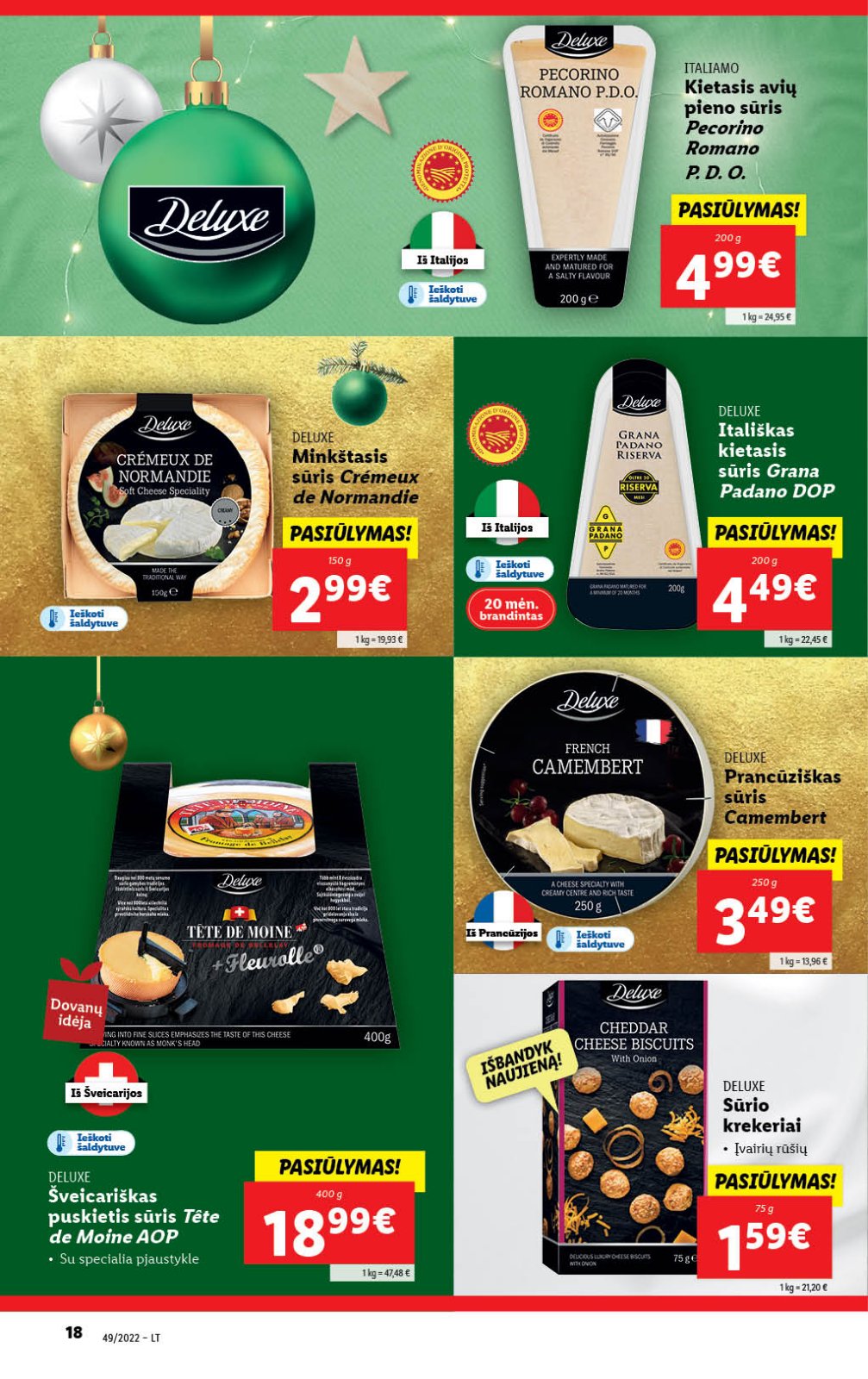 Lidl 'MAISTO PREKIŲ PASIŪLYMAI' 18 puslapis