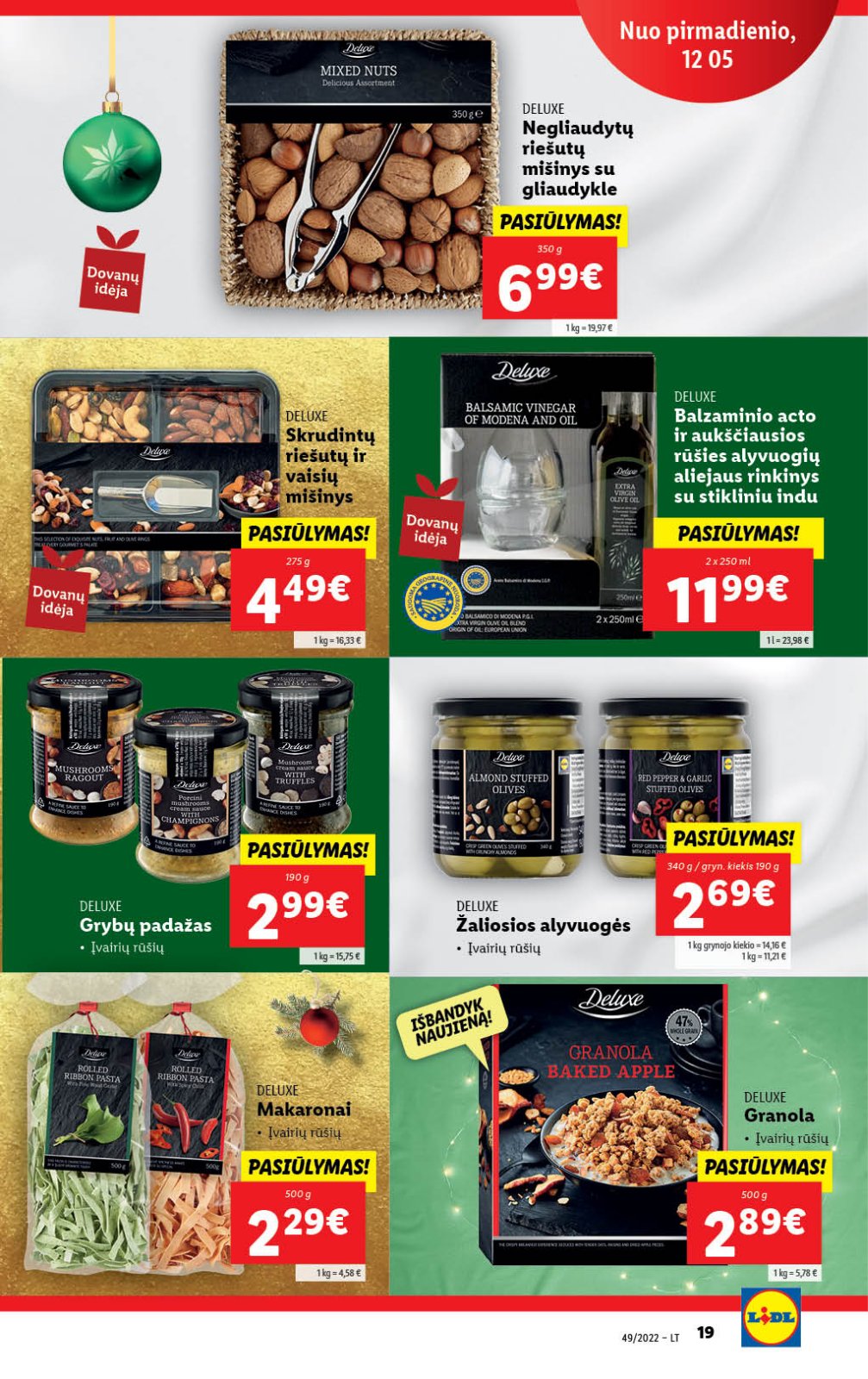 Lidl 'MAISTO PREKIŲ PASIŪLYMAI' 19 puslapis