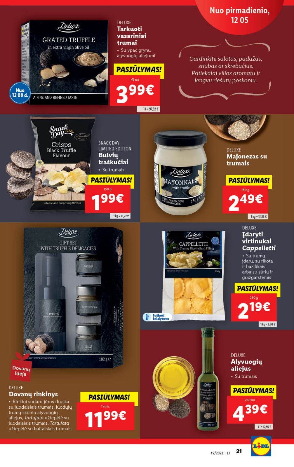 Lidl 'MAISTO PREKIŲ PASIŪLYMAI' 21 puslapis
