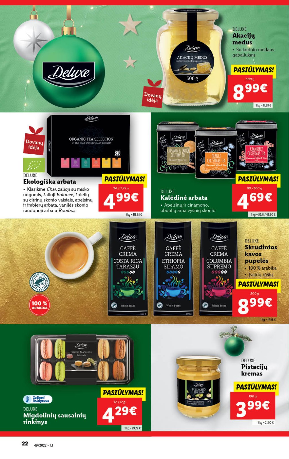 Lidl 'MAISTO PREKIŲ PASIŪLYMAI' 22 puslapis