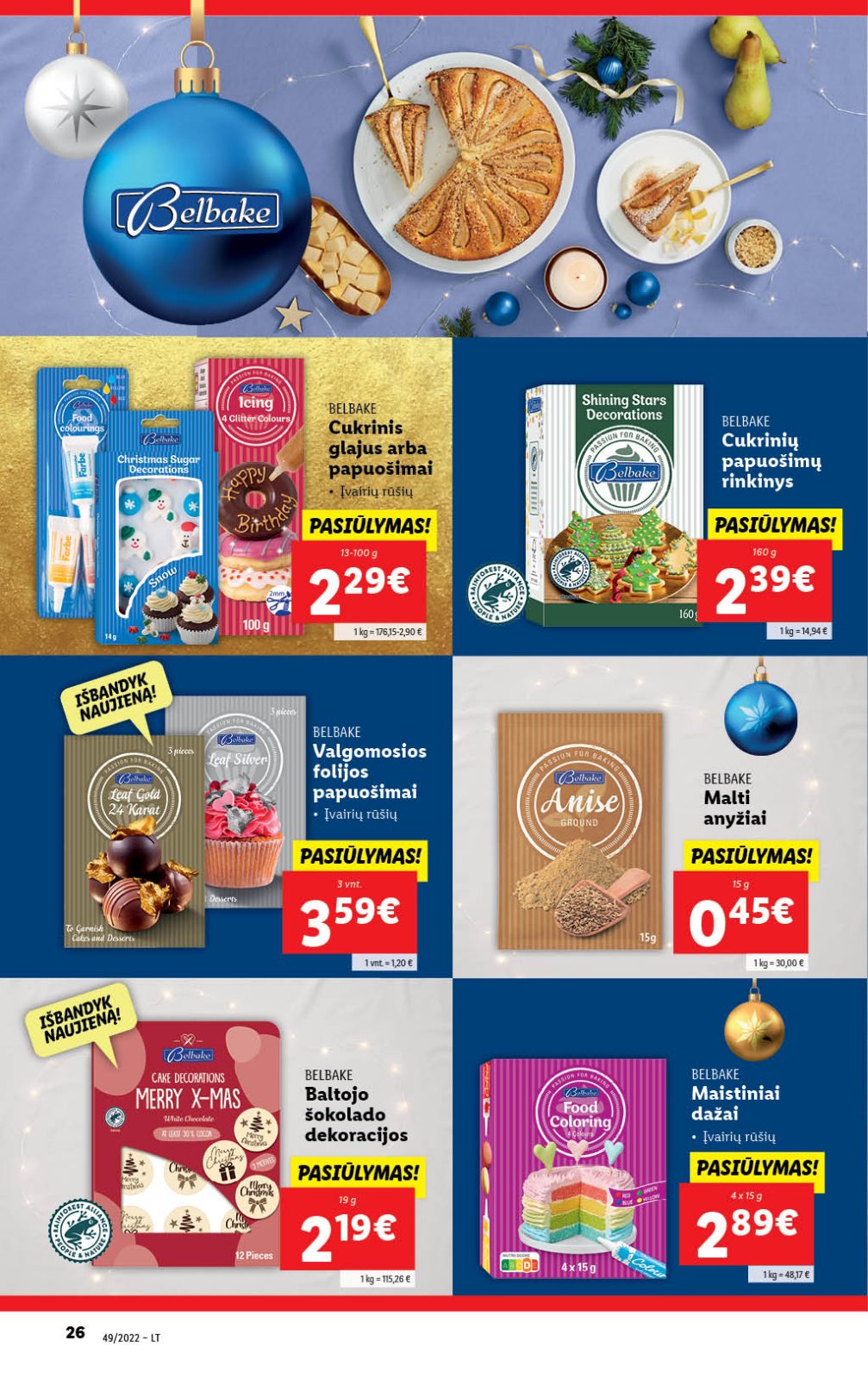 Lidl 'MAISTO PREKIŲ PASIŪLYMAI' 26 puslapis