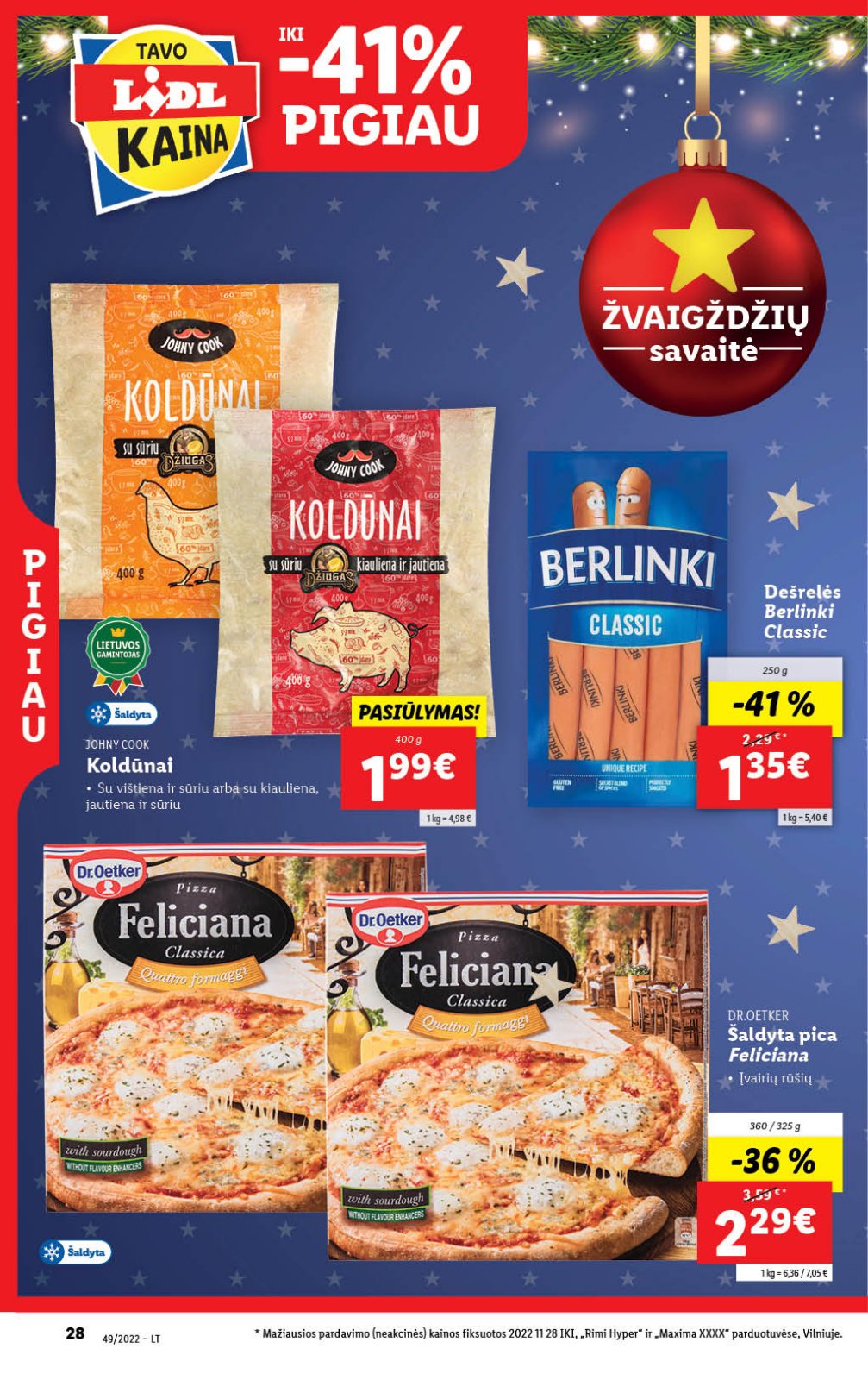 Lidl 'MAISTO PREKIŲ PASIŪLYMAI' 28 puslapis