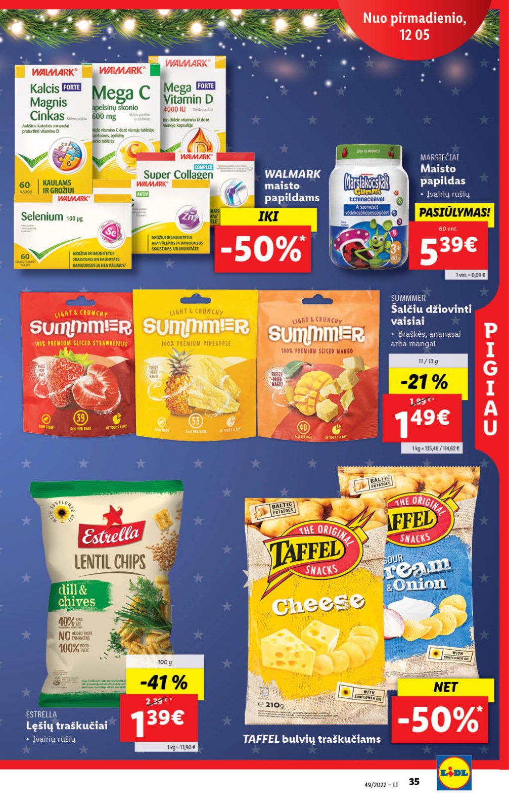 Lidl 'MAISTO PREKIŲ PASIŪLYMAI' 35 puslapis