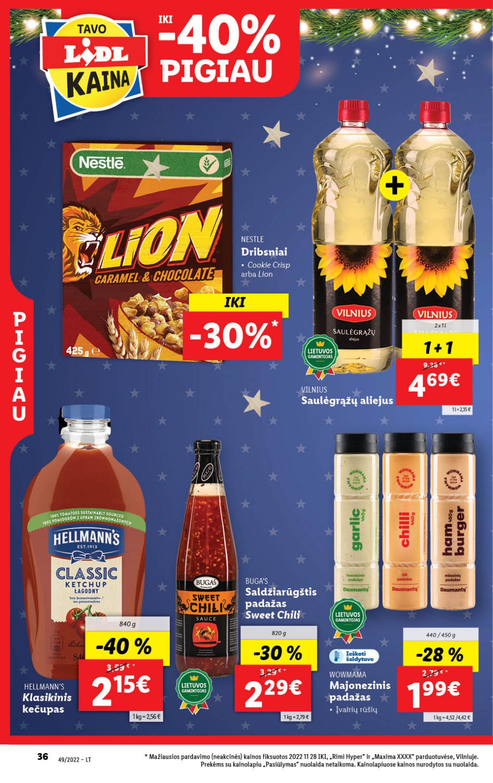 Lidl 'MAISTO PREKIŲ PASIŪLYMAI' 36 puslapis