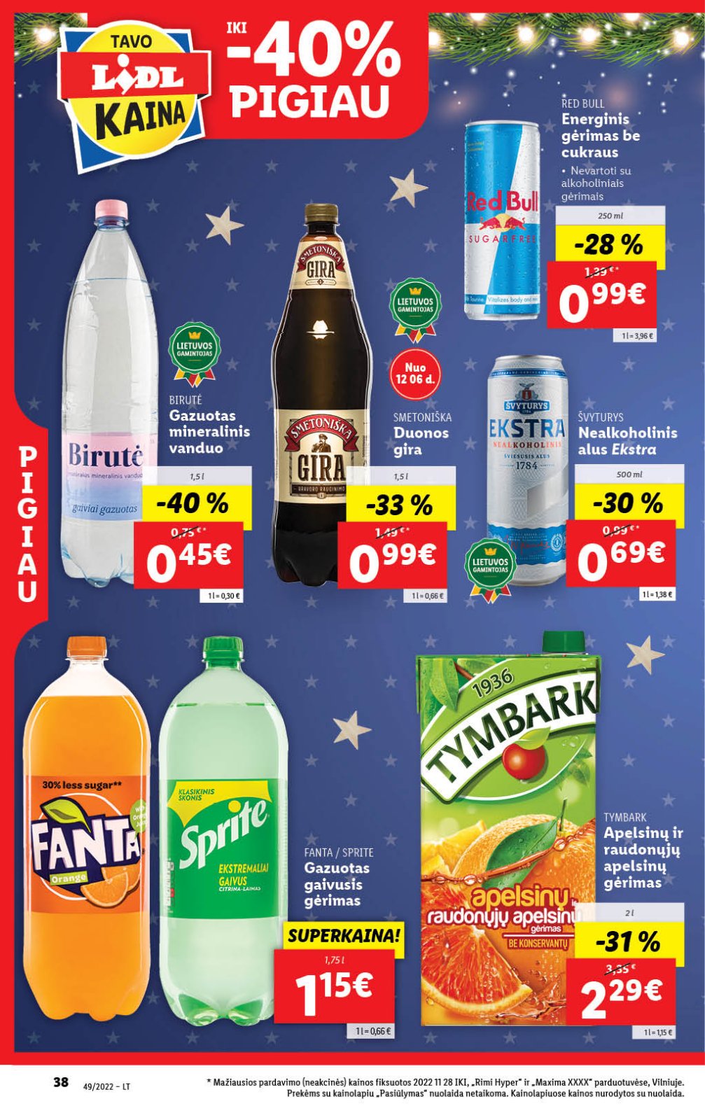 Lidl 'MAISTO PREKIŲ PASIŪLYMAI' 38 puslapis