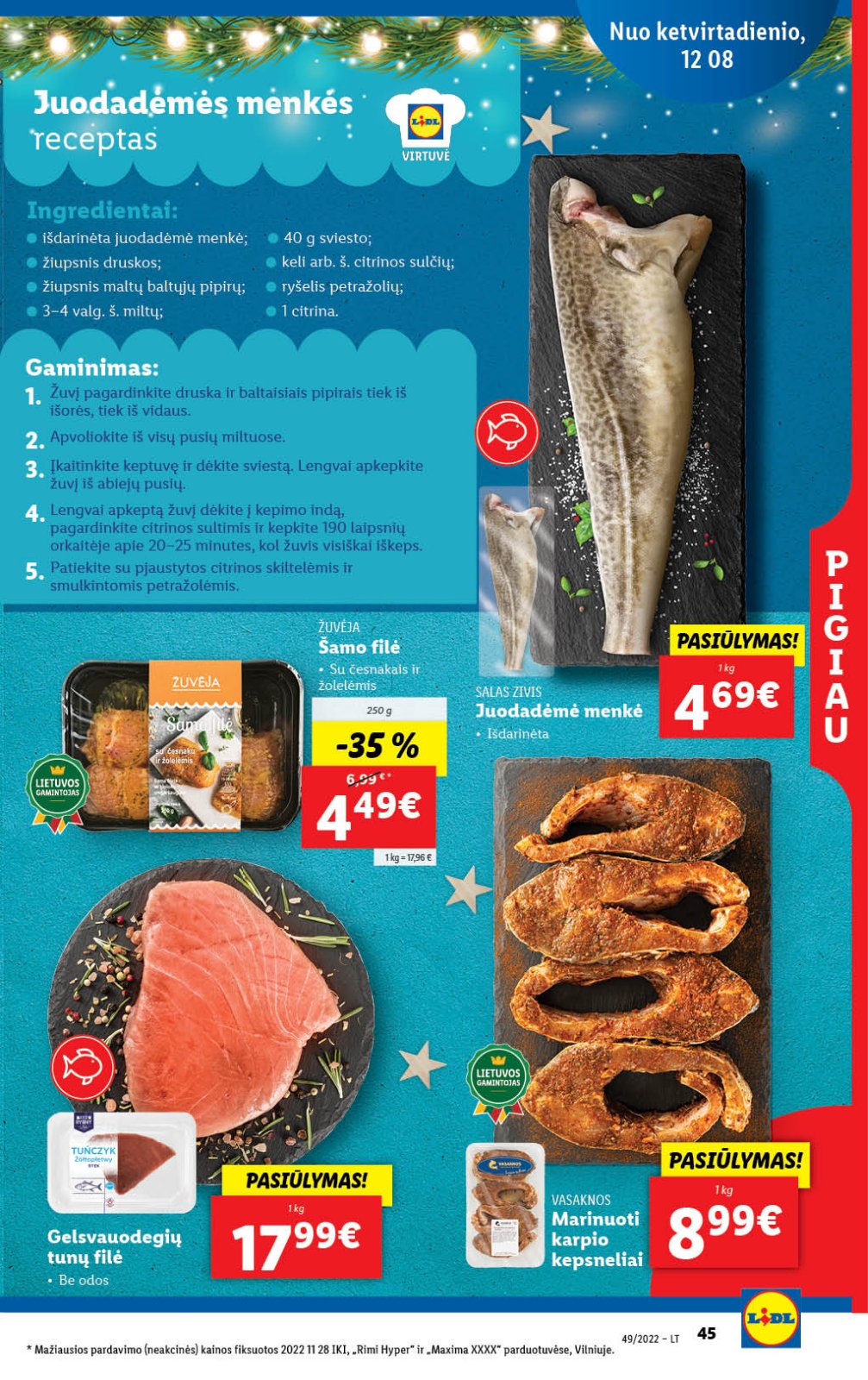 Lidl 'MAISTO PREKIŲ PASIŪLYMAI' 45 puslapis