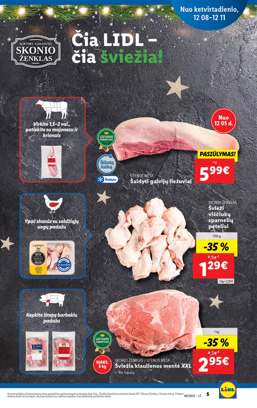 Lidl 'MAISTO PREKIŲ PASIŪLYMAI' 5 puslapis