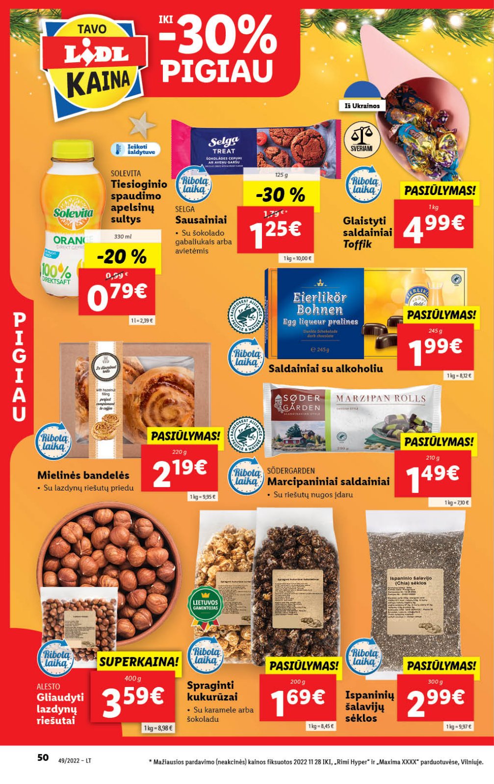 Lidl 'MAISTO PREKIŲ PASIŪLYMAI' 50 puslapis