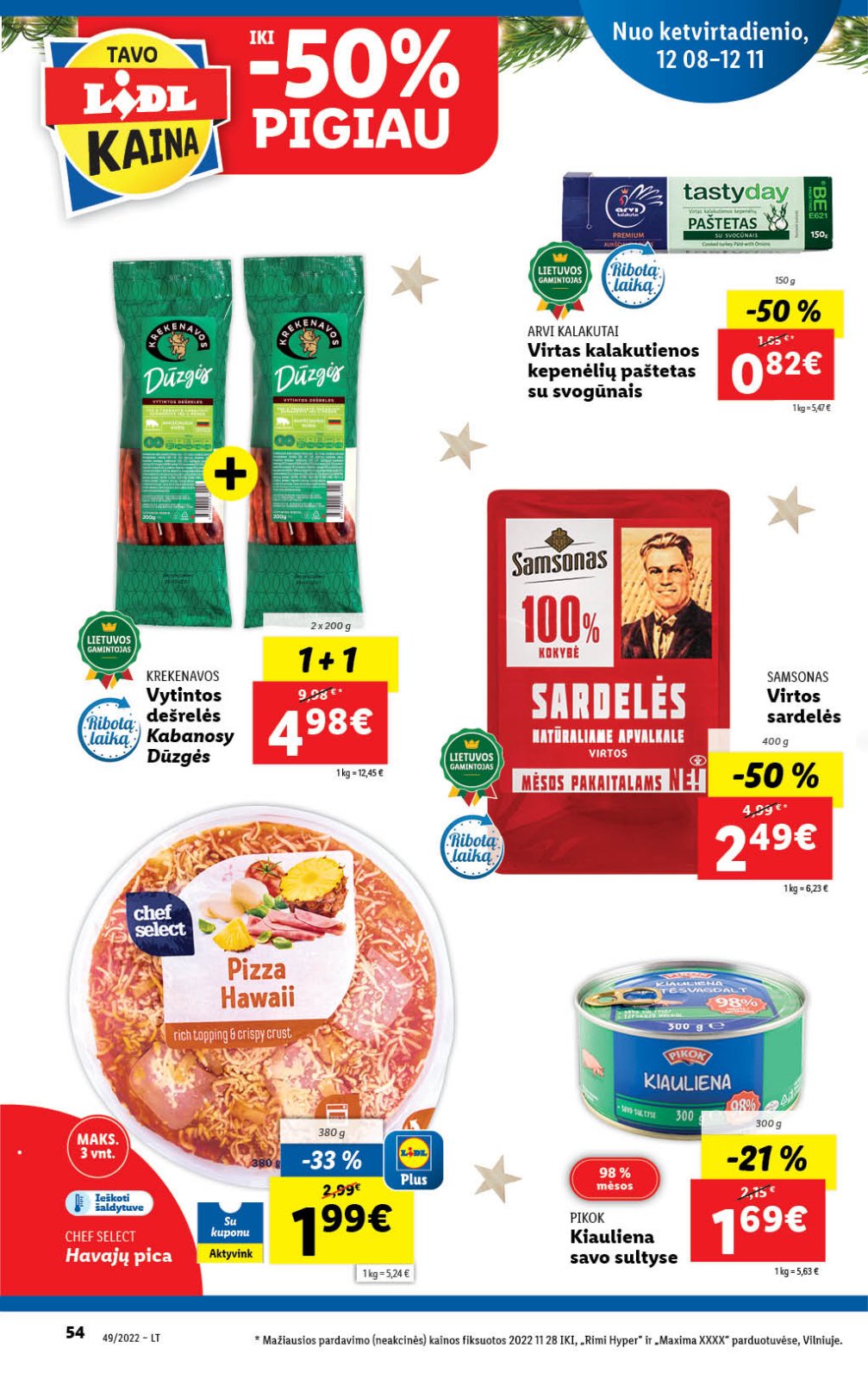 Lidl 'MAISTO PREKIŲ PASIŪLYMAI' 54 puslapis