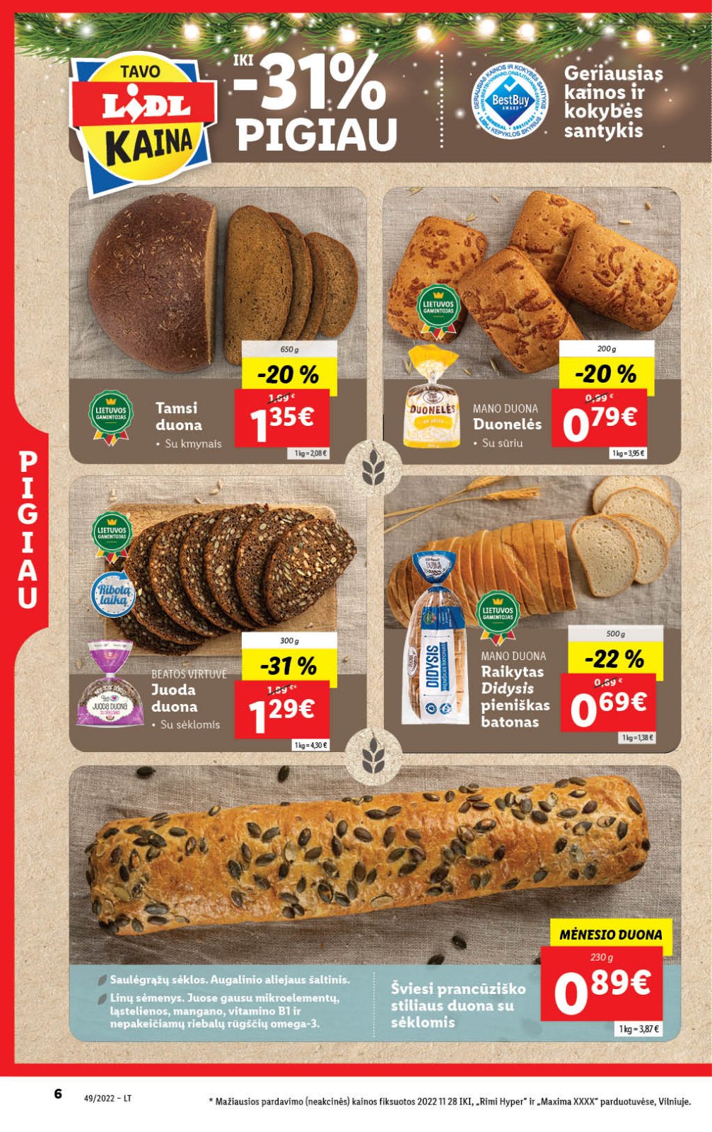 Lidl 'MAISTO PREKIŲ PASIŪLYMAI' 6 puslapis