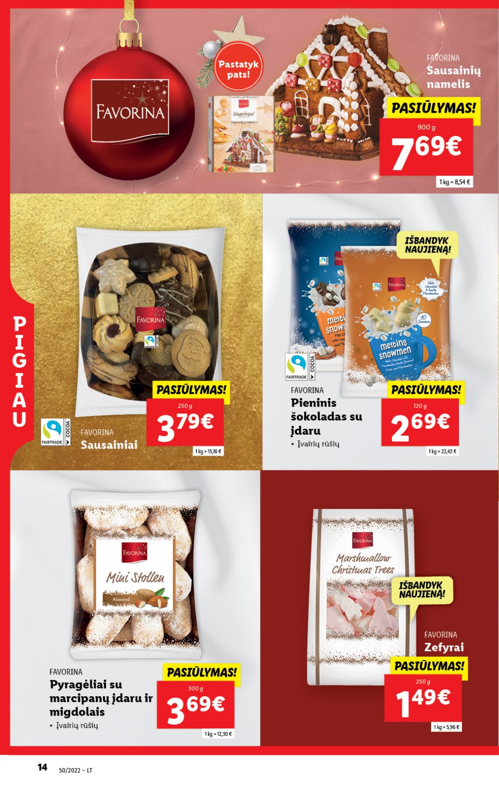 Lidl 'MAISTO PREKIŲ PASIŪLYMAI' 14 puslapis