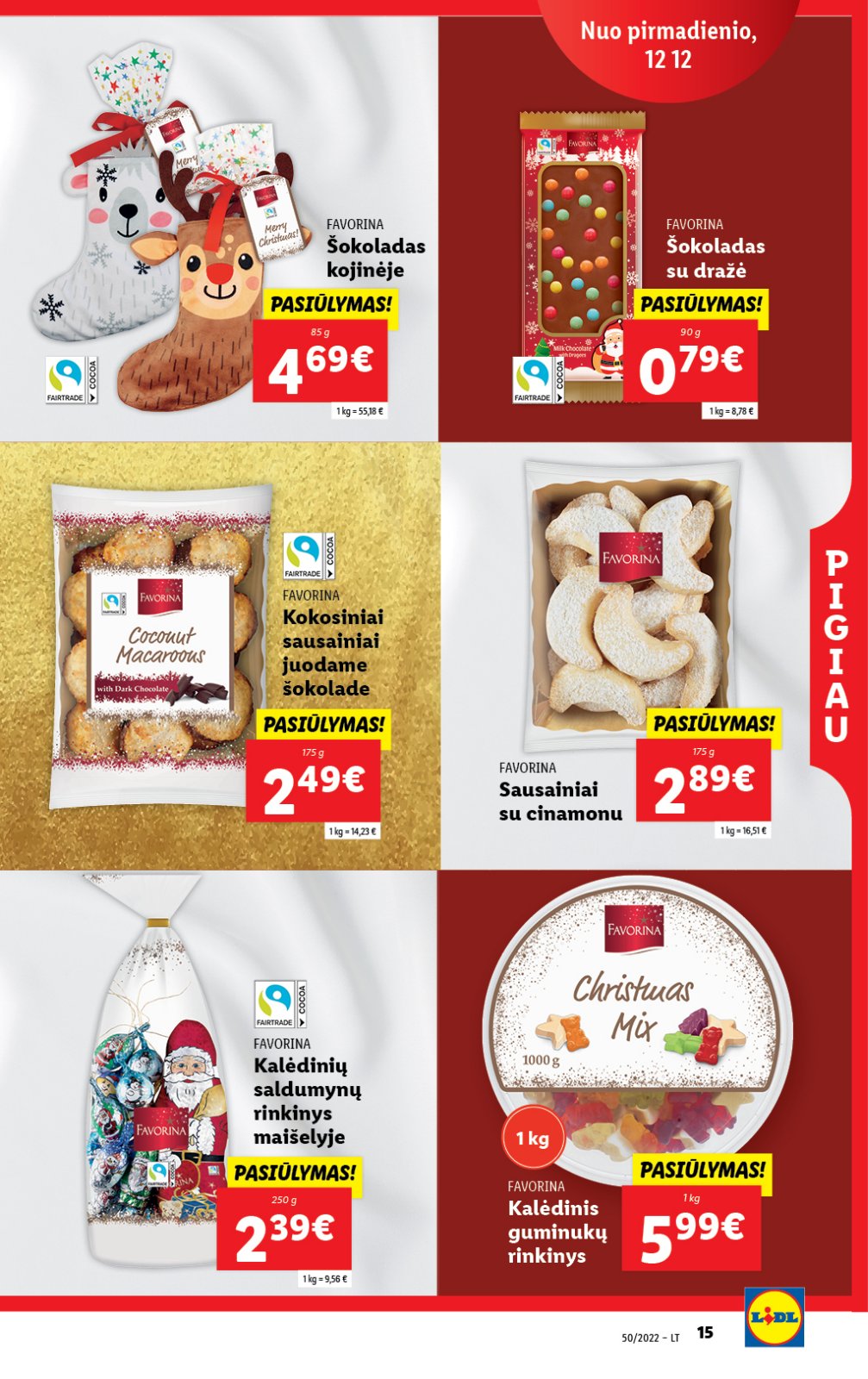 Lidl 'MAISTO PREKIŲ PASIŪLYMAI' 15 puslapis