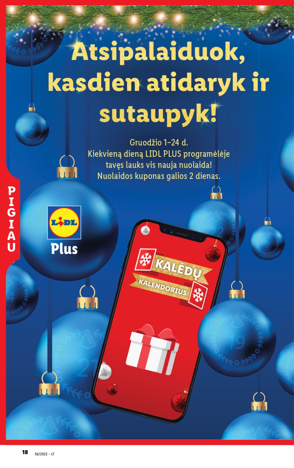 Lidl 'MAISTO PREKIŲ PASIŪLYMAI' 18 puslapis