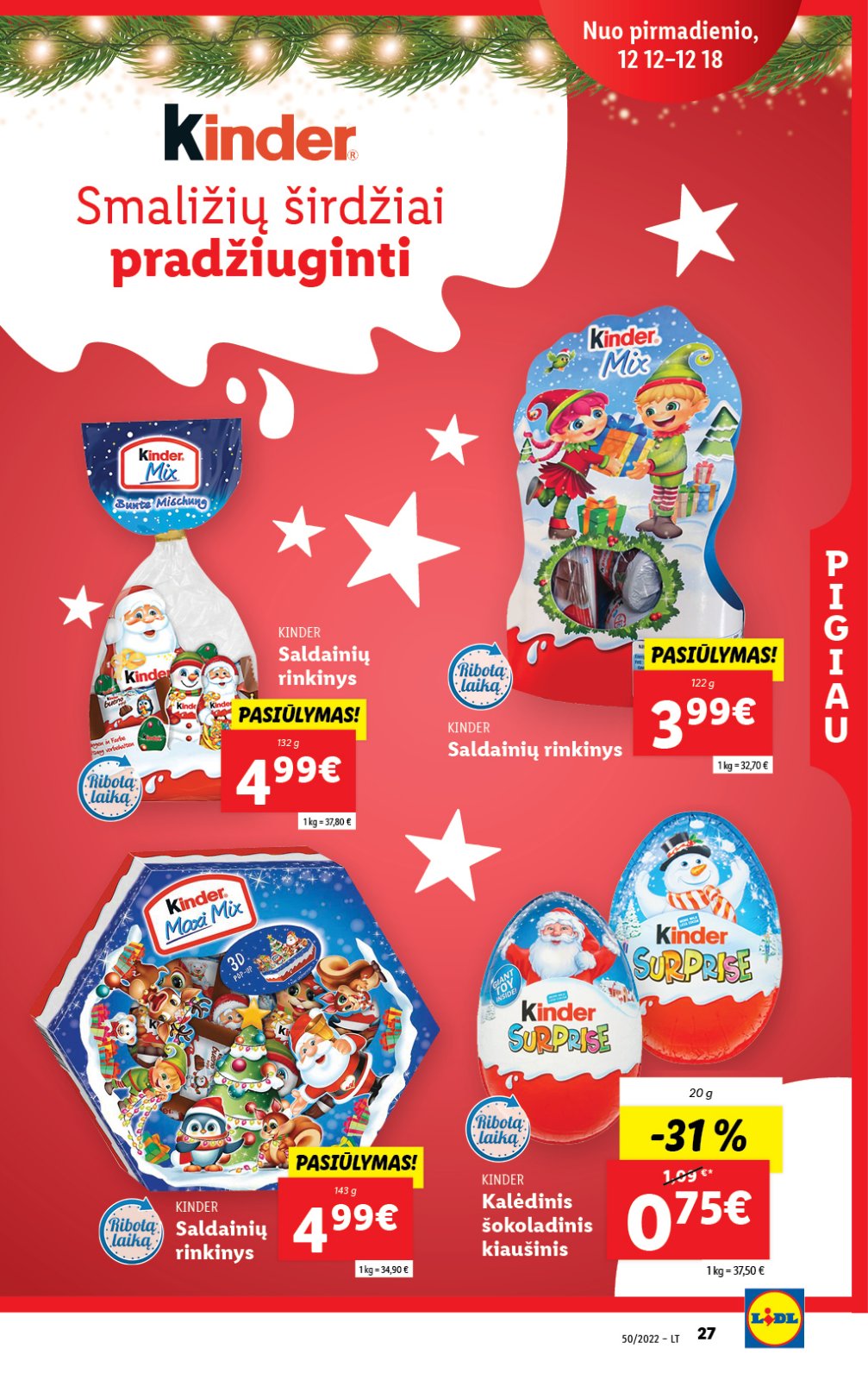 Lidl 'MAISTO PREKIŲ PASIŪLYMAI' 27 puslapis